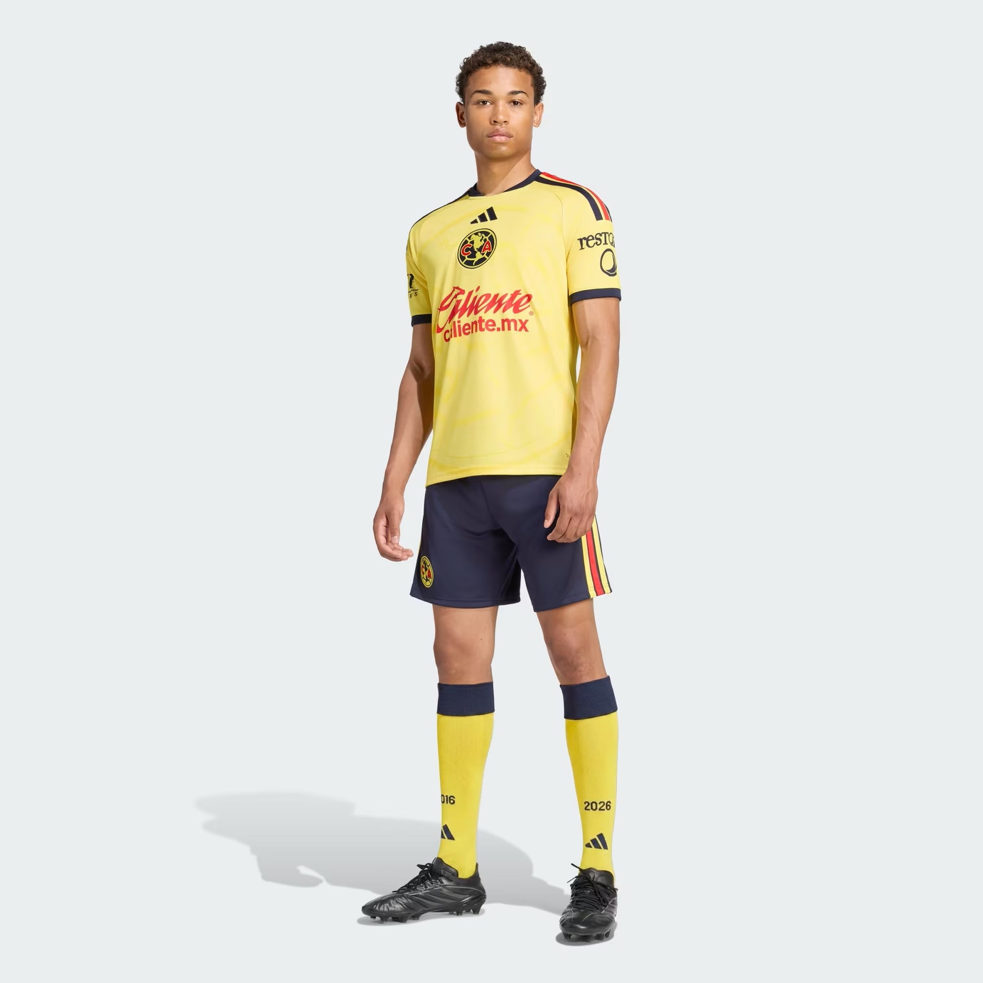 PLAYERA FUTBOL AMARILLO ADIDAS HOMBRE-6