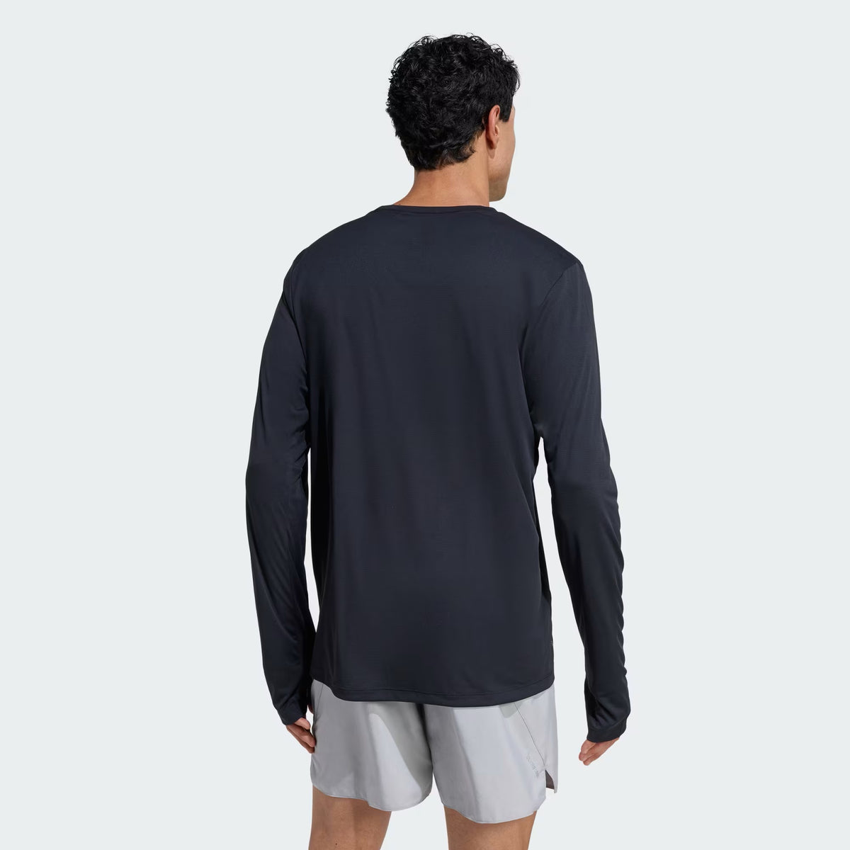 SUDADERA SIN GORRO CORRER NEGRO ADIDAS HOMBRE-6