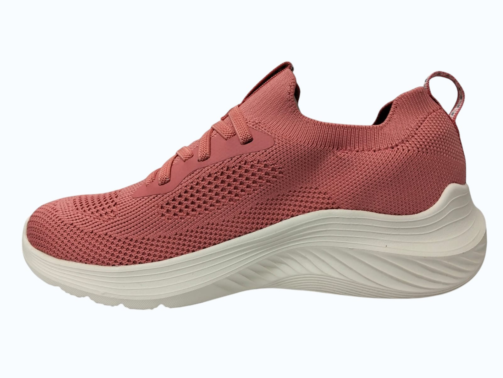 TENIS CASUAL ROJO SKECHERS MUJER BOBS SQUAD WAVES