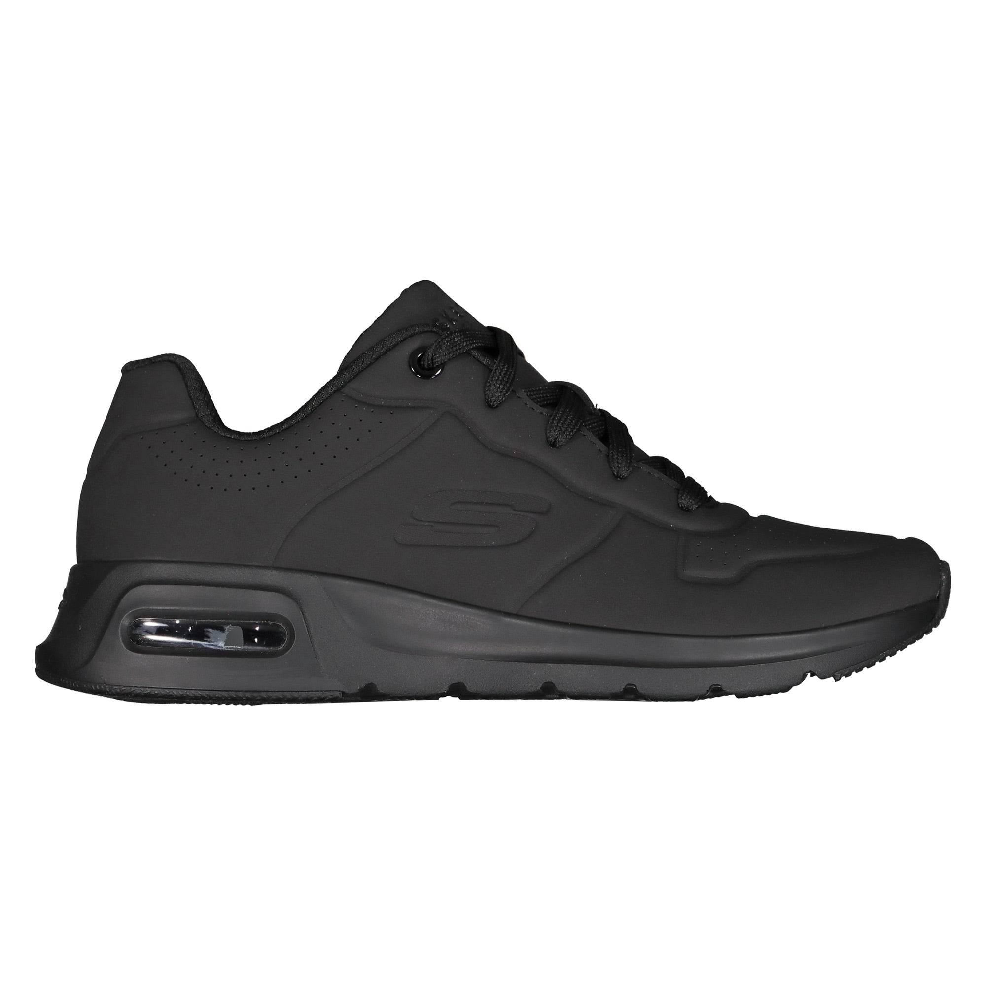 TENIS CASUAL NEGRO SKECHERS MUJER SKECH-AIR COURT