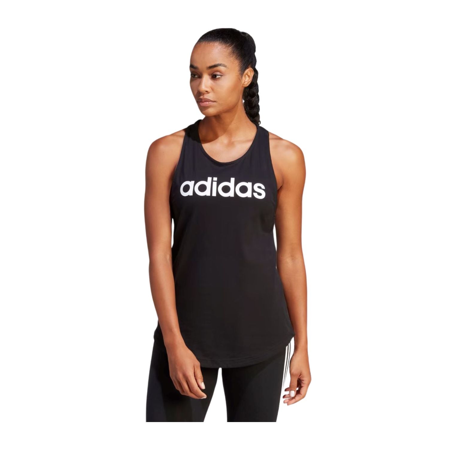 PLAYERA CASUAL NEGRO ADIDAS MUJER