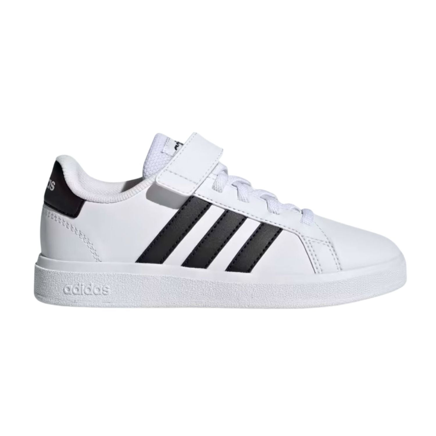TENIS CASUAL ADIDAS GRAND COURT 2.0 CON AGUJETAS ELASTICAS NIÑO-1