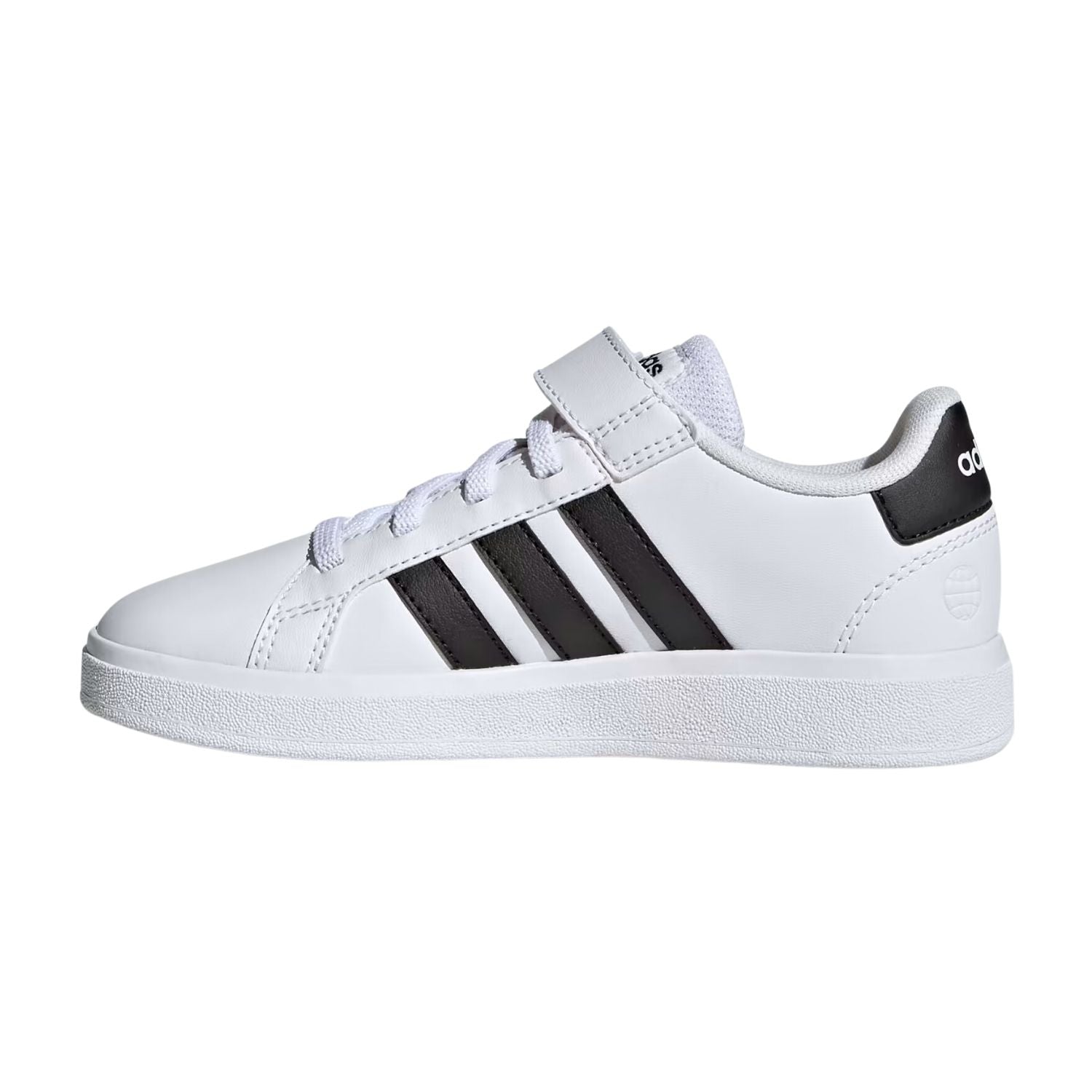 TENIS CASUAL ADIDAS GRAND COURT 2.0 CON AGUJETAS ELASTICAS NIÑO-2