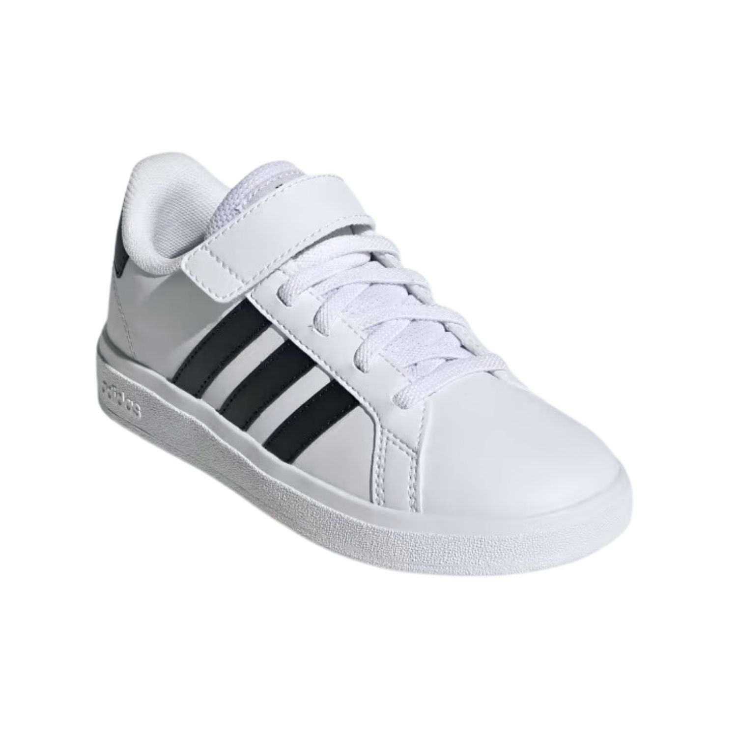 TENIS CASUAL ADIDAS GRAND COURT 2.0 CON AGUJETAS ELASTICAS NIÑO-3
