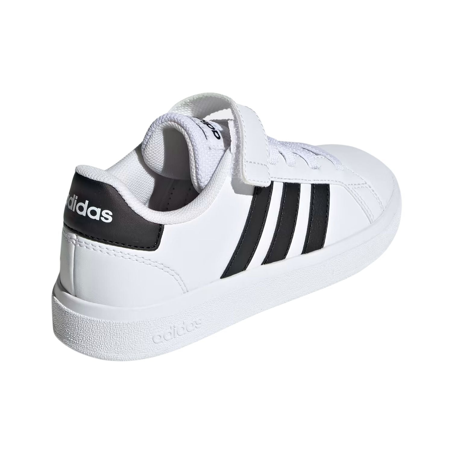 TENIS CASUAL ADIDAS GRAND COURT 2.0 CON AGUJETAS ELASTICAS NIÑO-6