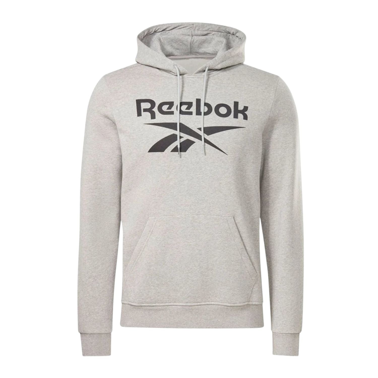 SUDADERA CON GORRO CASUAL GRIS REEBOK HOMBRE