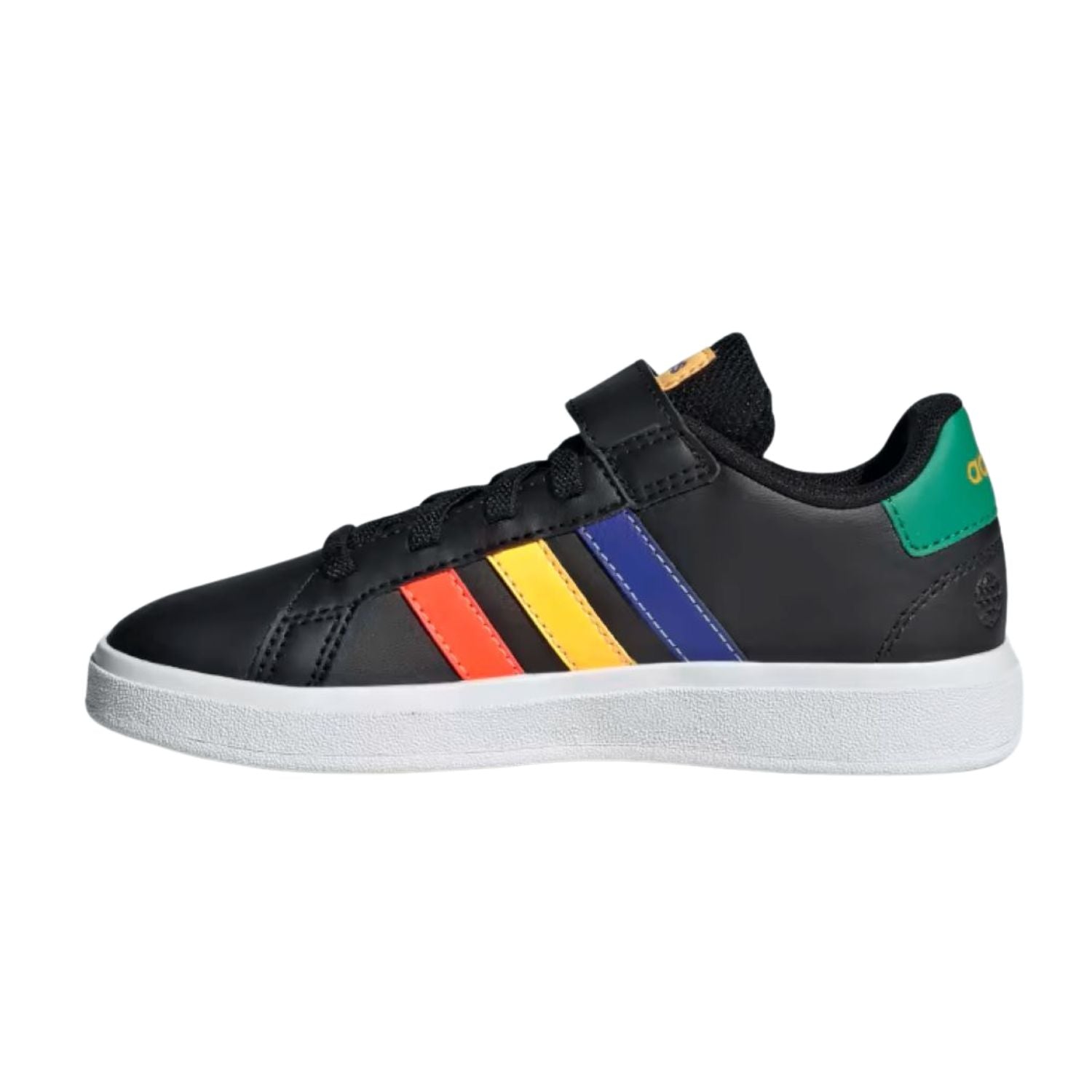 TENIS CASUAL ADIDAS GRAND COURT 2.0 CON AGUJETAS ELASTICAS NIÑO-2
