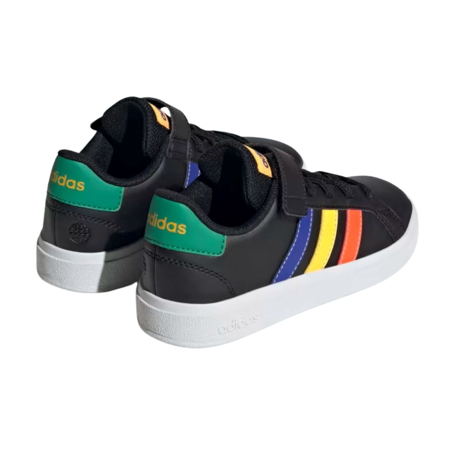 TENIS CASUAL ADIDAS GRAND COURT 2.0 CON AGUJETAS ELASTICAS NIÑO-6