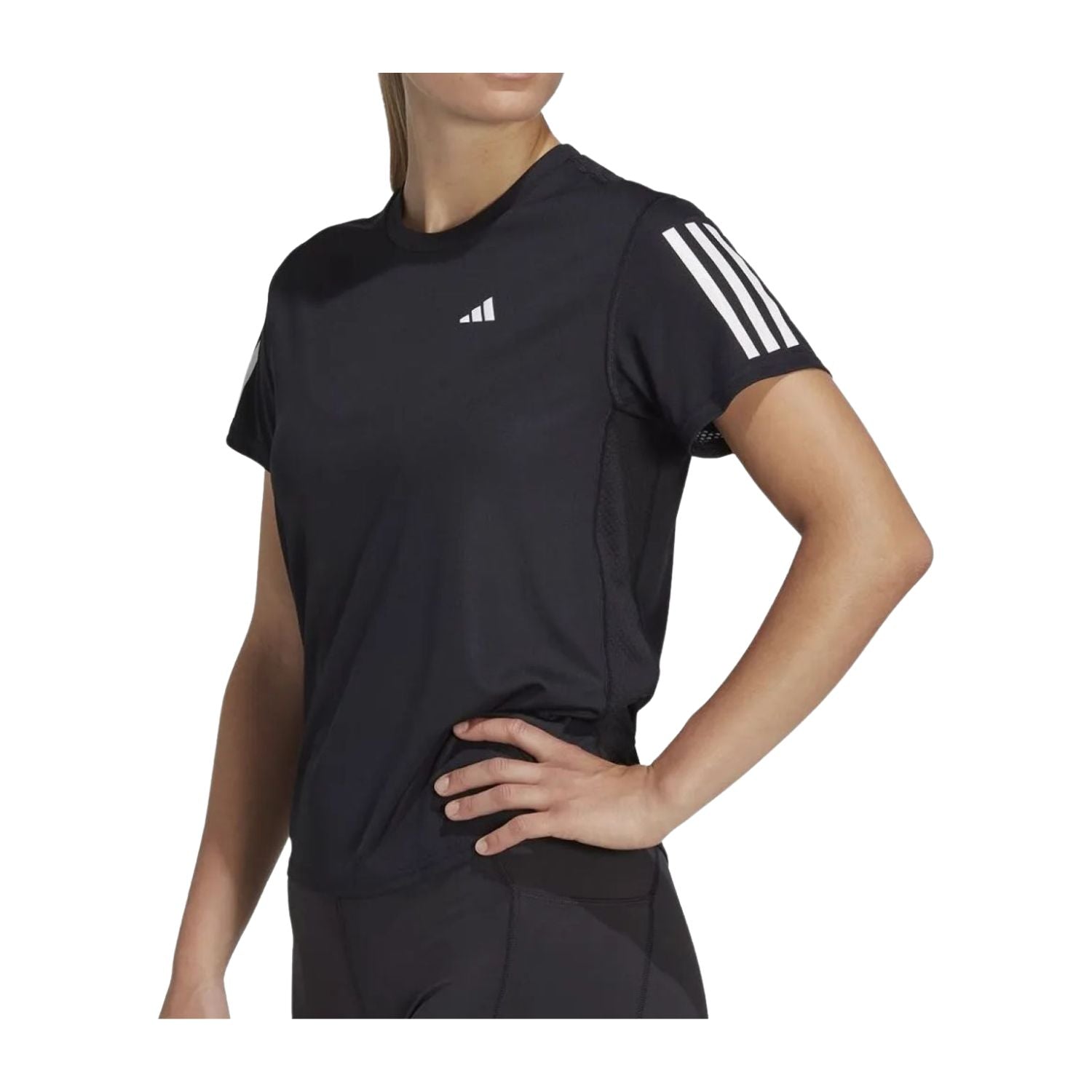 PLAYERA CORRER NEGRO ADIDAS MUJER