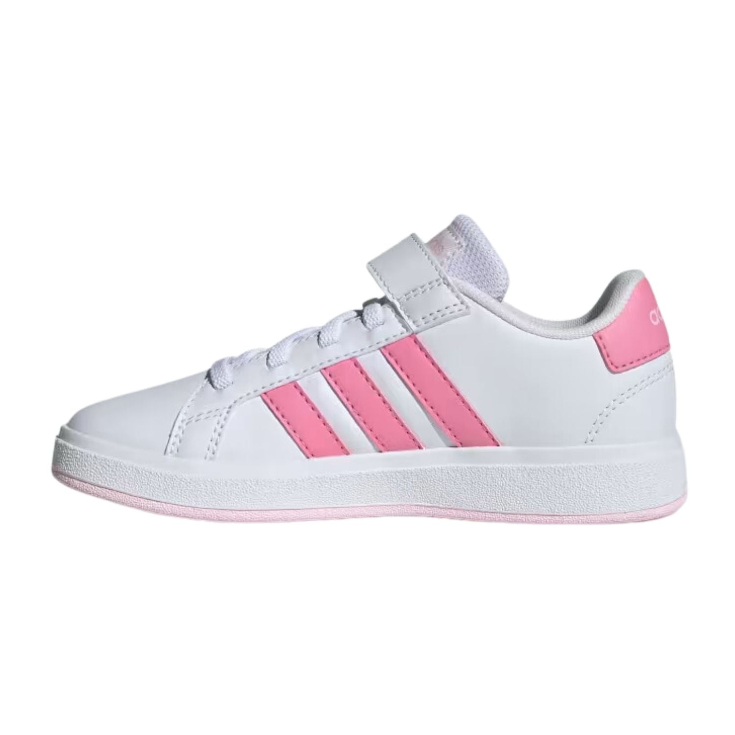 TENIS CASUAL ADIDAS GRAND COURT 2.0 CON AGUJETAS ELASTICAS NIÑO