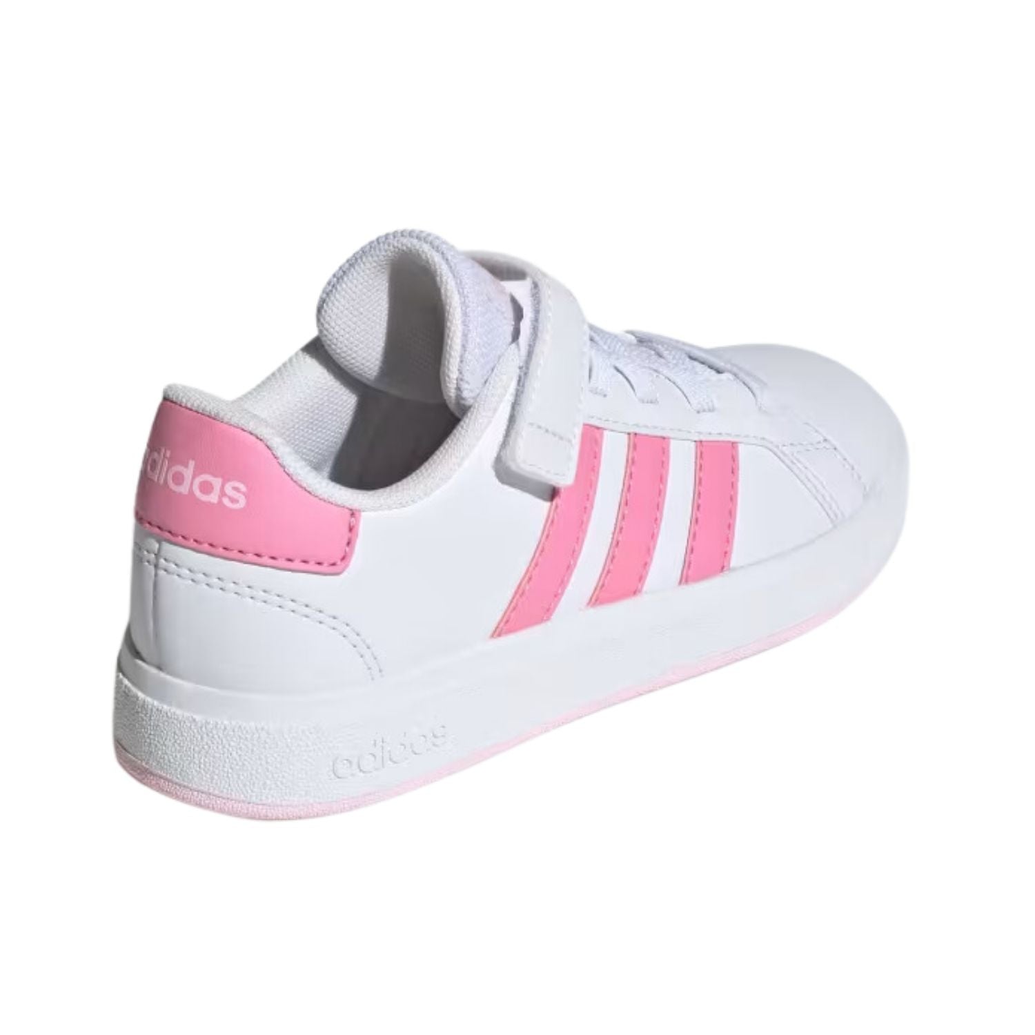 TENIS CASUAL ADIDAS GRAND COURT 2.0 CON AGUJETAS ELASTICAS NIÑO