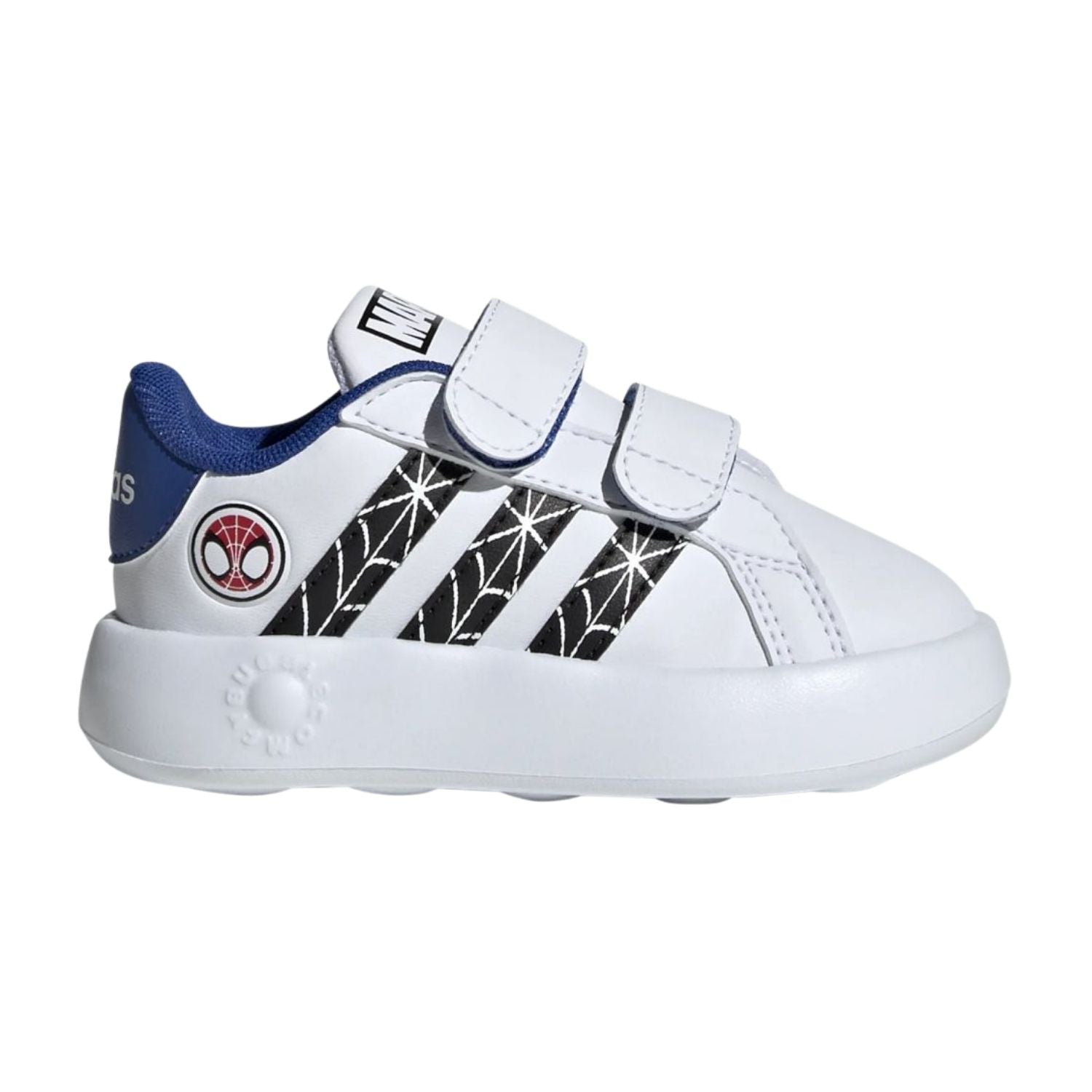 TENIS CASUAL ADIDAS GRAND COURT SPIDERMAN CON VELCRO NIÑO
