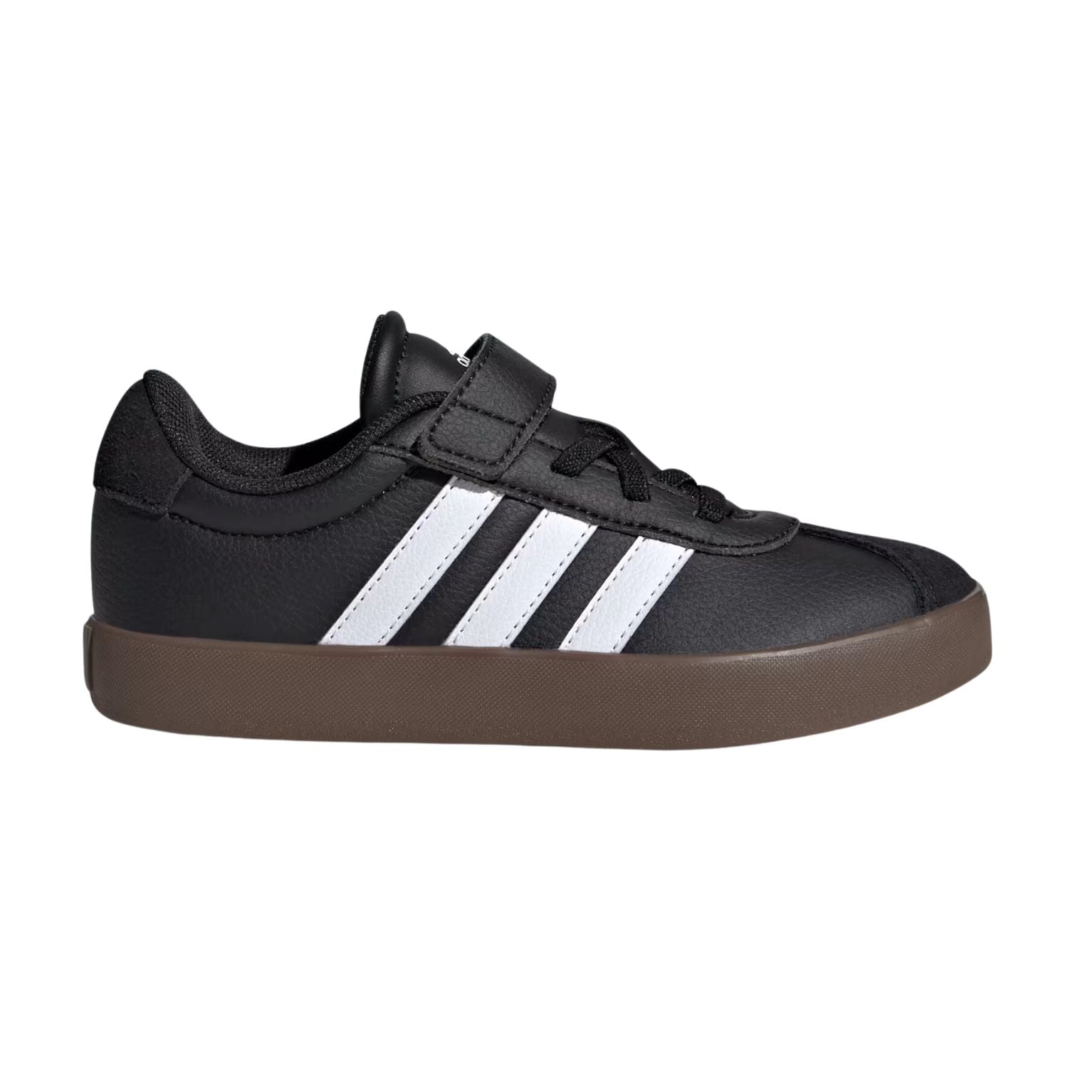 TENIS CASUAL ADIDAS VL COURT 3.0 CON AGUJETAS ELASTICAS NIÑO-1