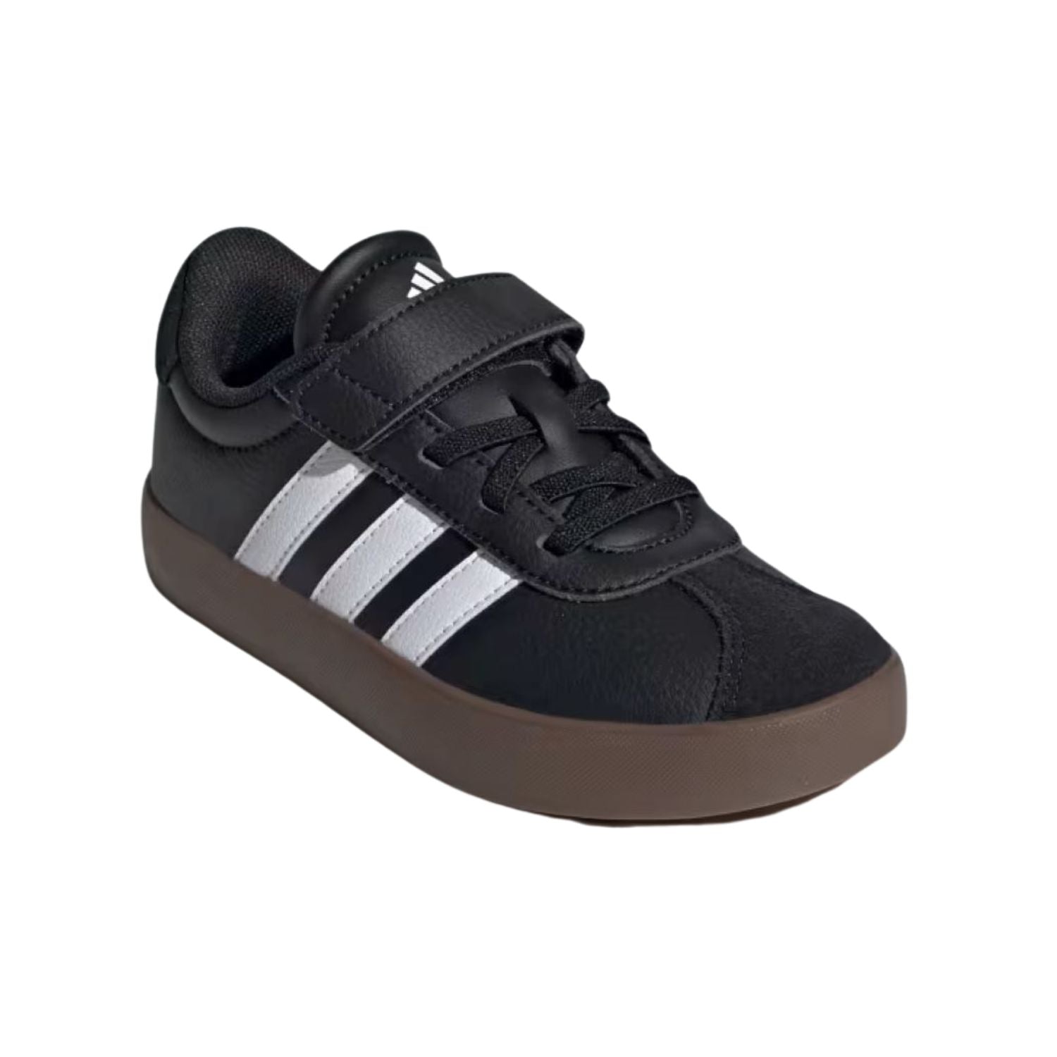 TENIS CASUAL ADIDAS VL COURT 3.0 CON AGUJETAS ELASTICAS NIÑO-3