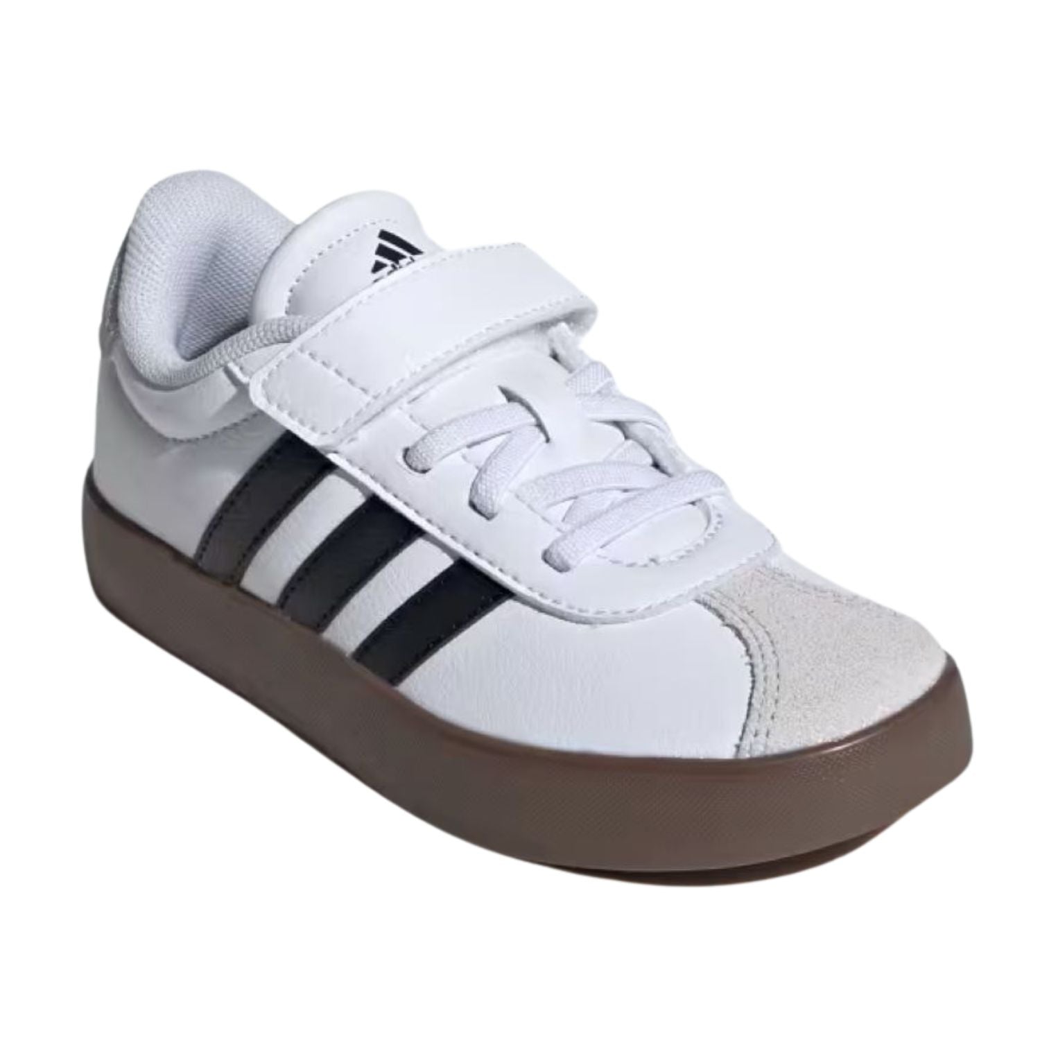 TENIS CASUAL ADIDAS VL COURT 3.0 CON AGUJETAS ELASTICAS NIÑO