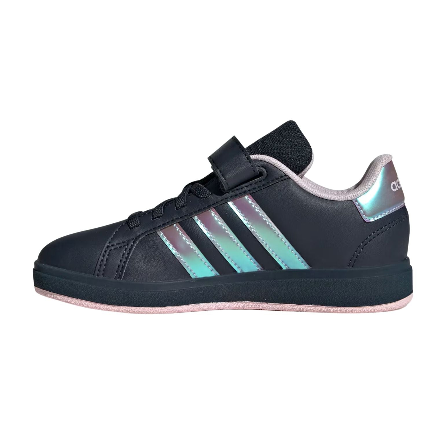 TENIS CASUAL ADIDAS GRAND COURT 2.0 CON AGUJETAS ELASTICAS NIÑO