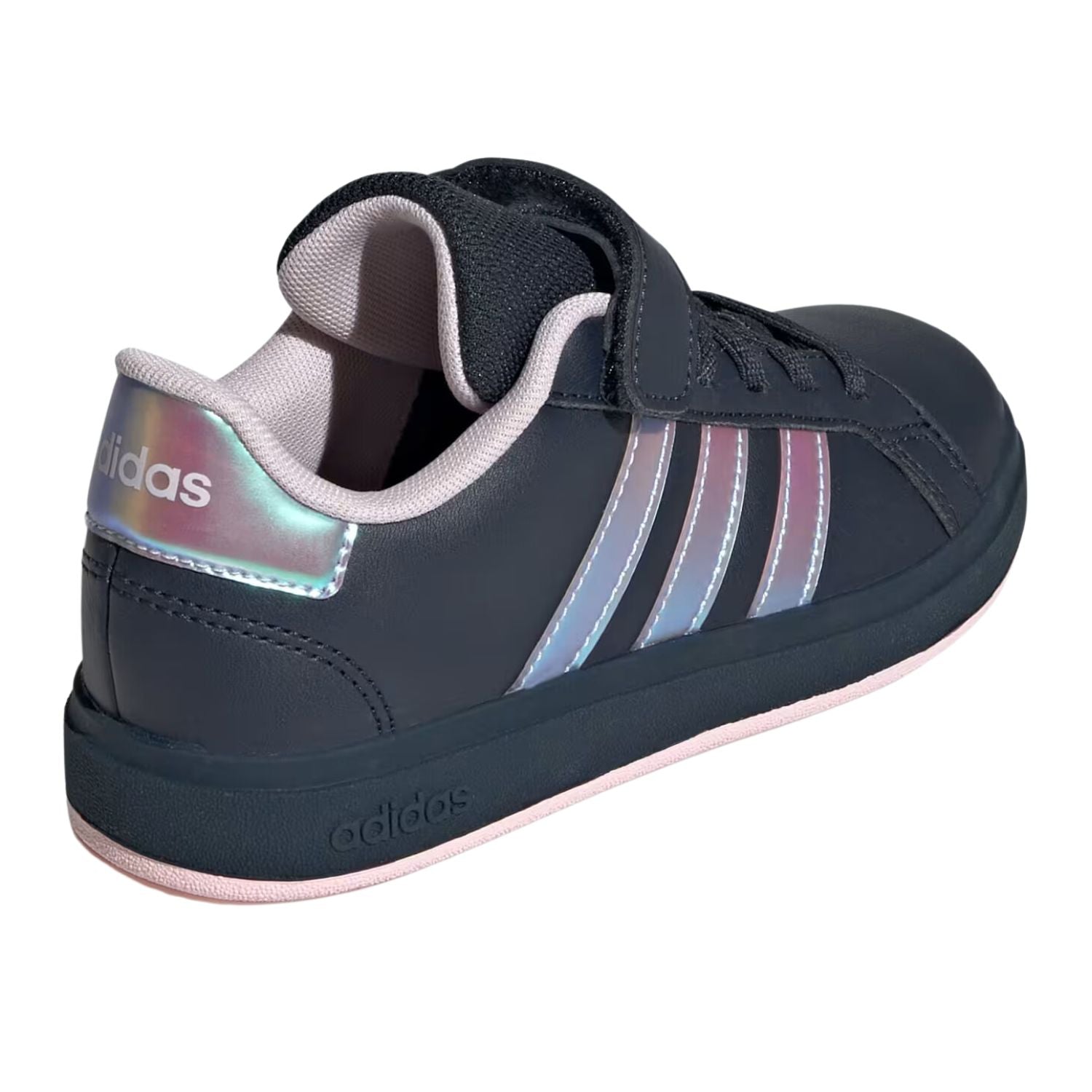 TENIS CASUAL ADIDAS GRAND COURT 2.0 CON AGUJETAS ELASTICAS NIÑO-6