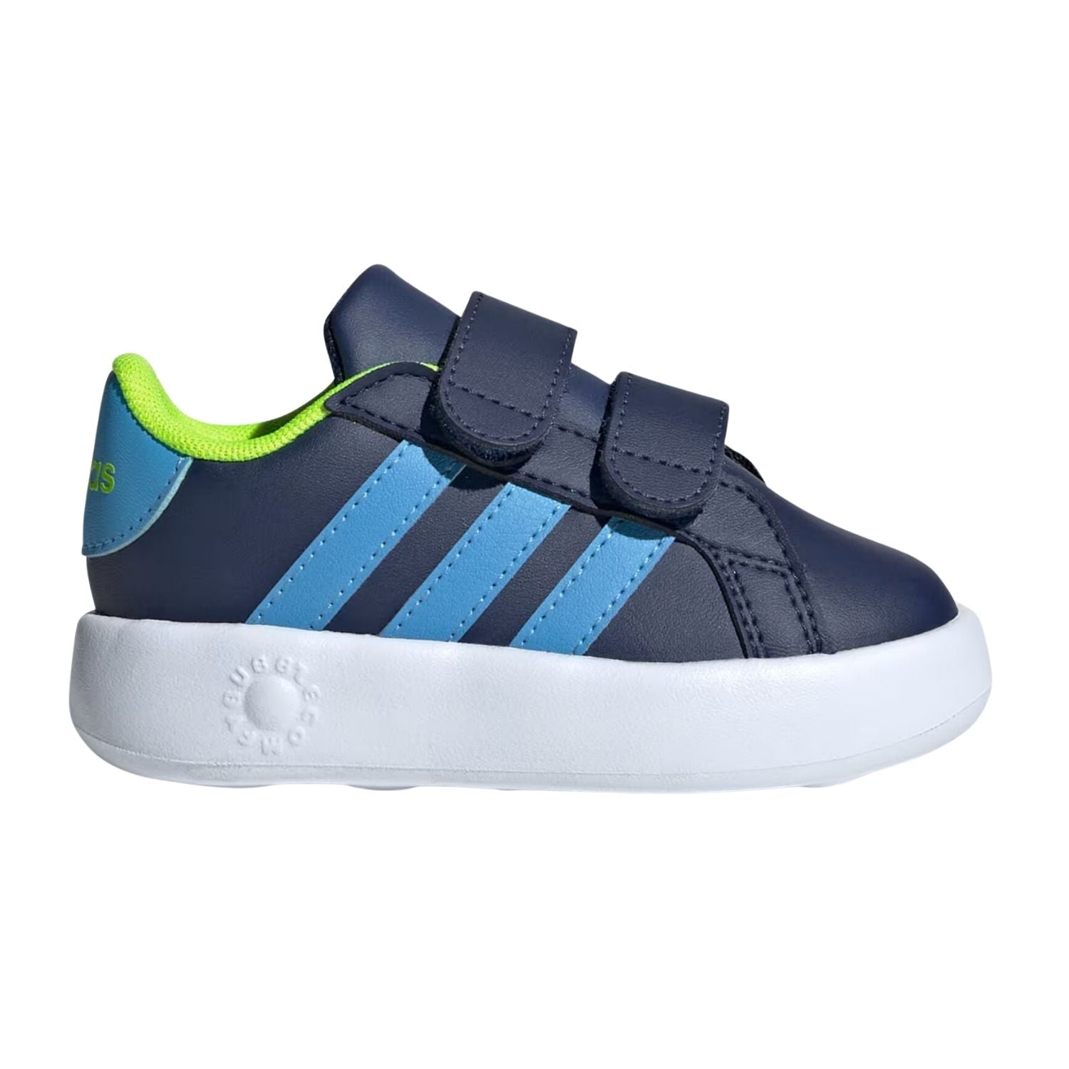 TENIS CASUAL ADIDAS GRANDCOURT 2.0 CON VELCRO NIÑO