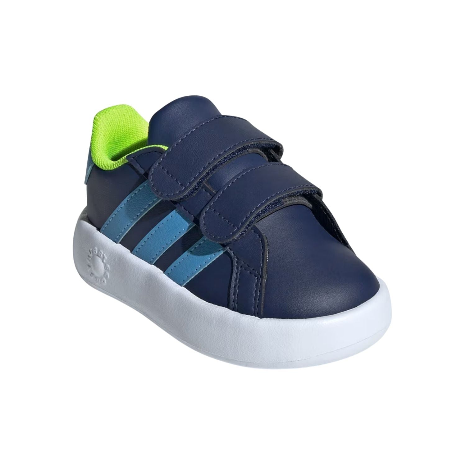 TENIS CASUAL ADIDAS GRANDCOURT 2.0 CON VELCRO NIÑO-3