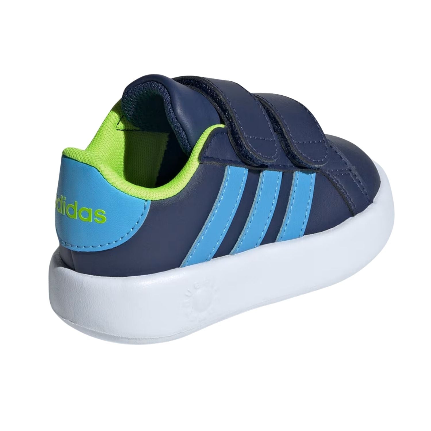 TENIS CASUAL ADIDAS GRANDCOURT 2.0 CON VELCRO NIÑO-6
