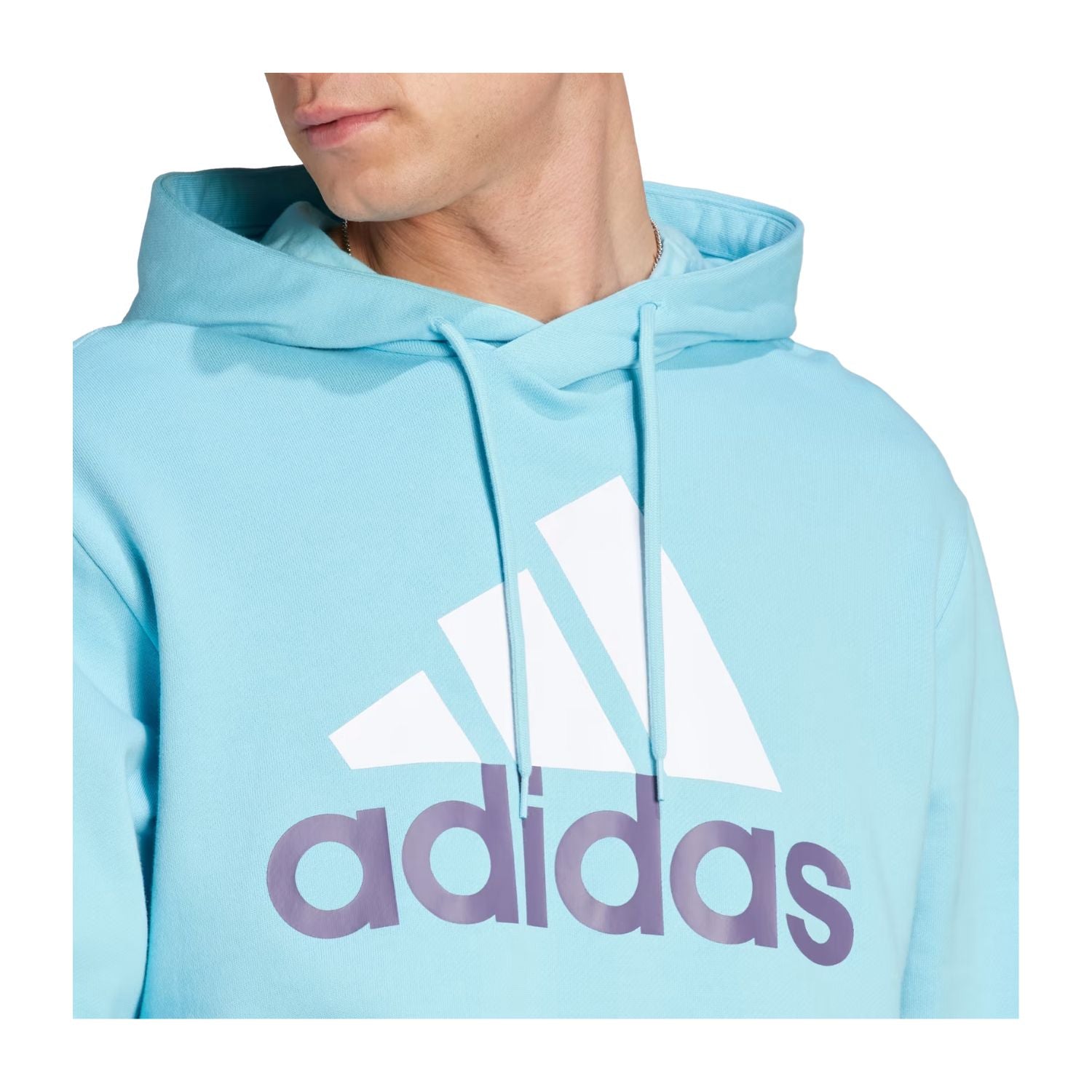 SUDADERA CON GORRO CASUAL AZUL ADIDAS HOMBRE-3