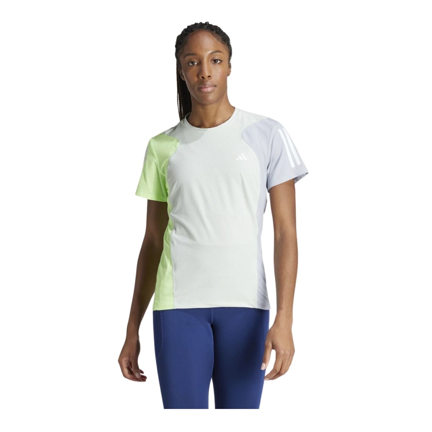 PLAYERA CORRER VERDE ADIDAS MUJER