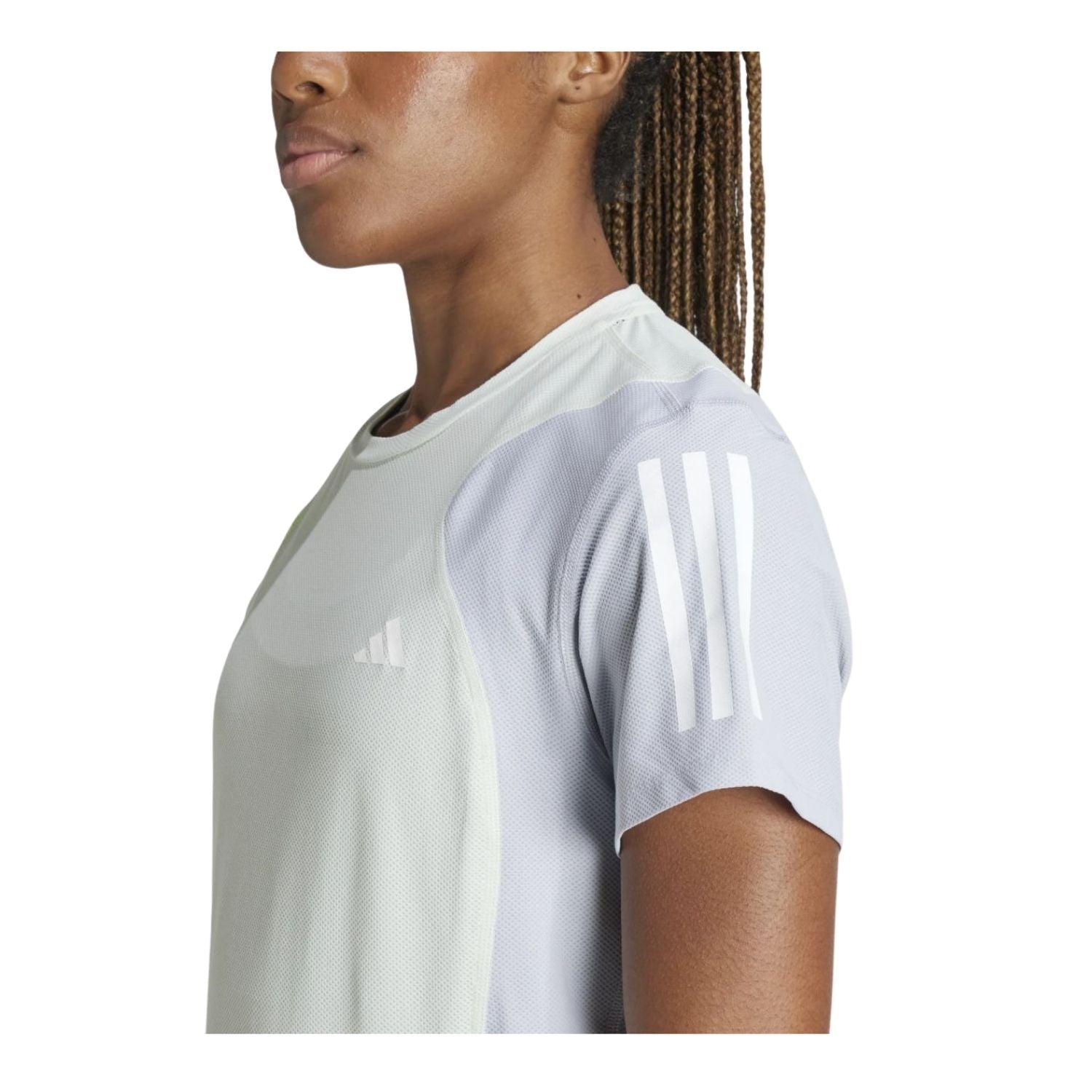PLAYERA CORRER VERDE ADIDAS MUJER-4