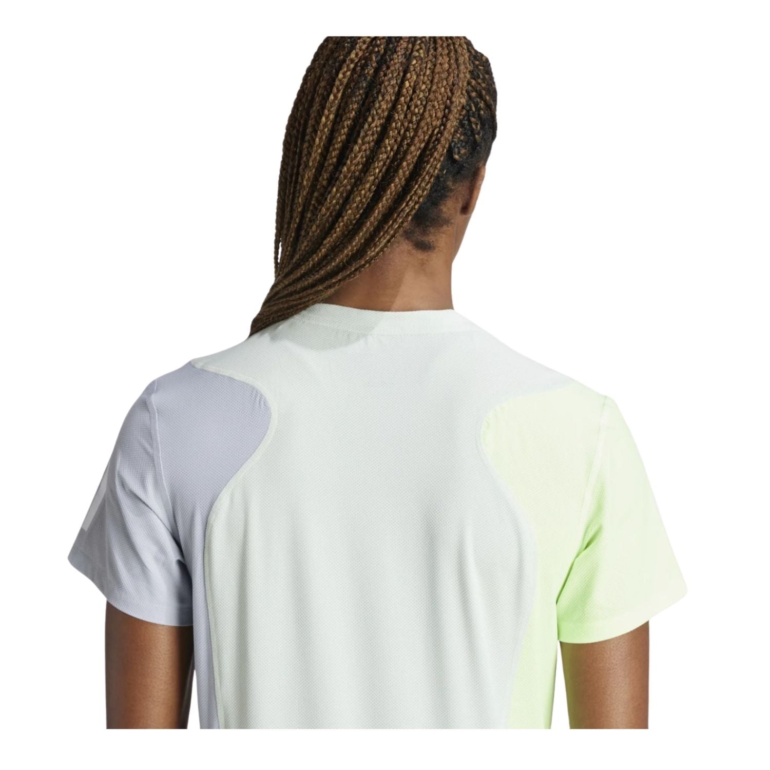 PLAYERA CORRER VERDE ADIDAS MUJER-5