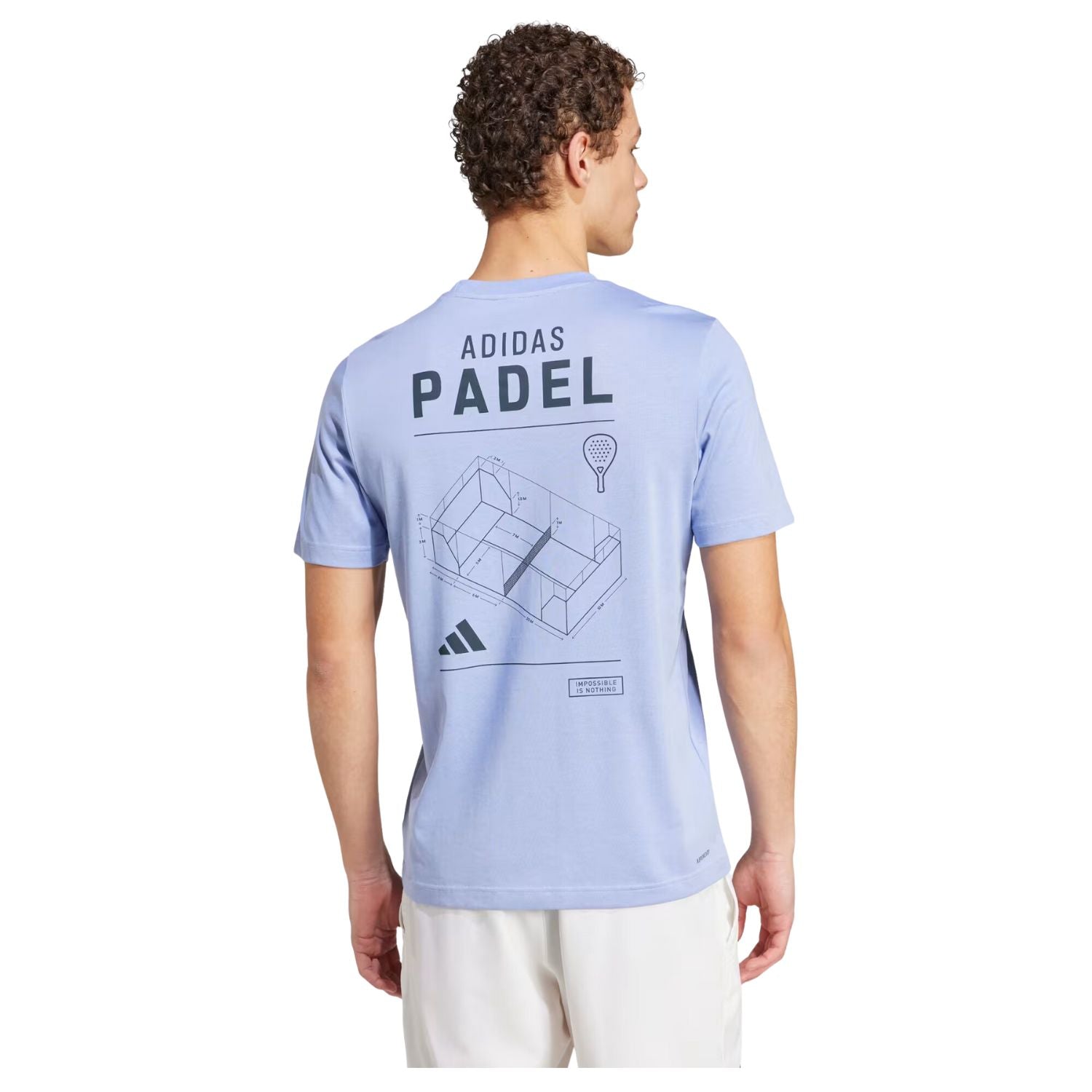 PLAYERA PADEL BLANCO ADIDAS HOMBRE