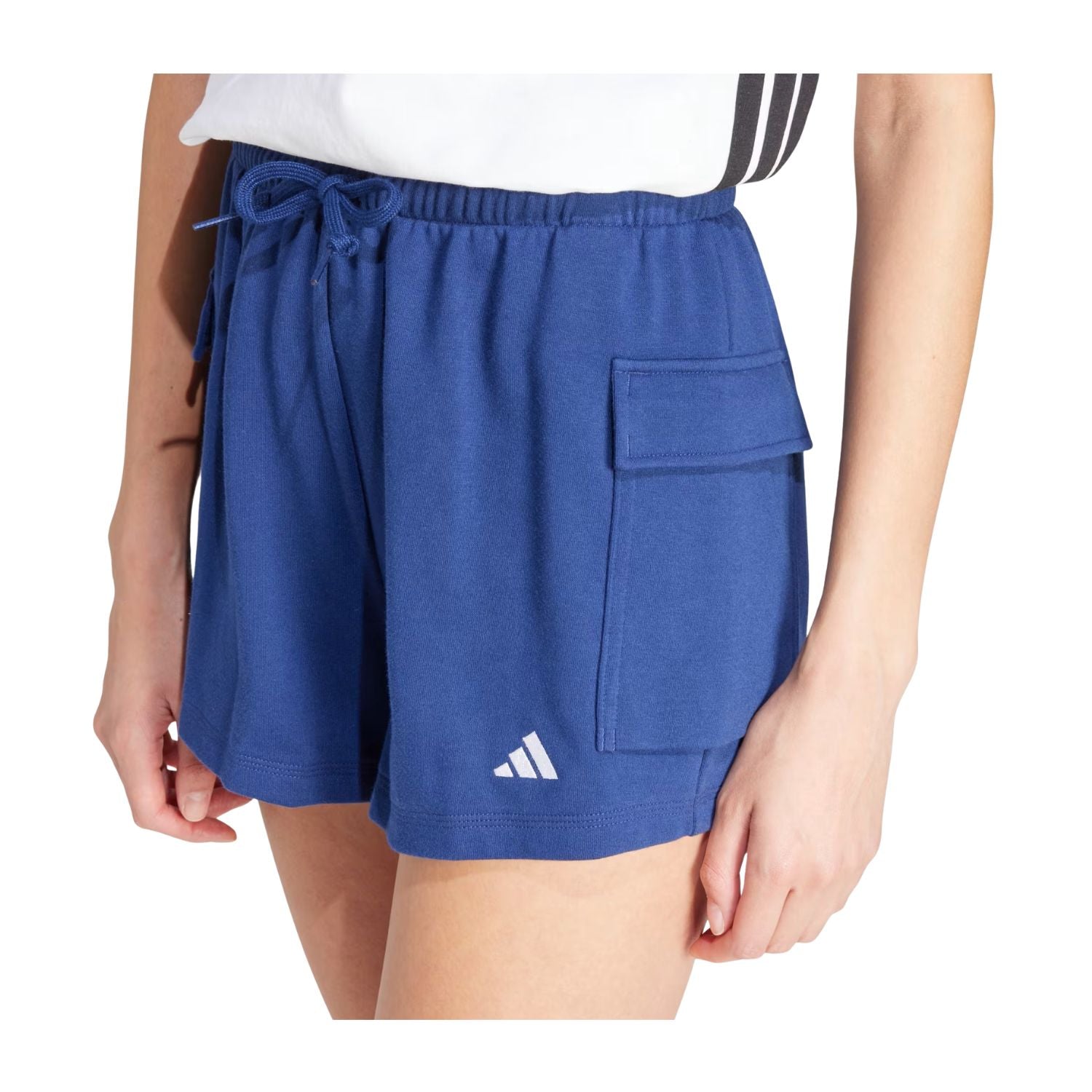 SHORT CASUAL AZUL ADIDAS MUJER-3