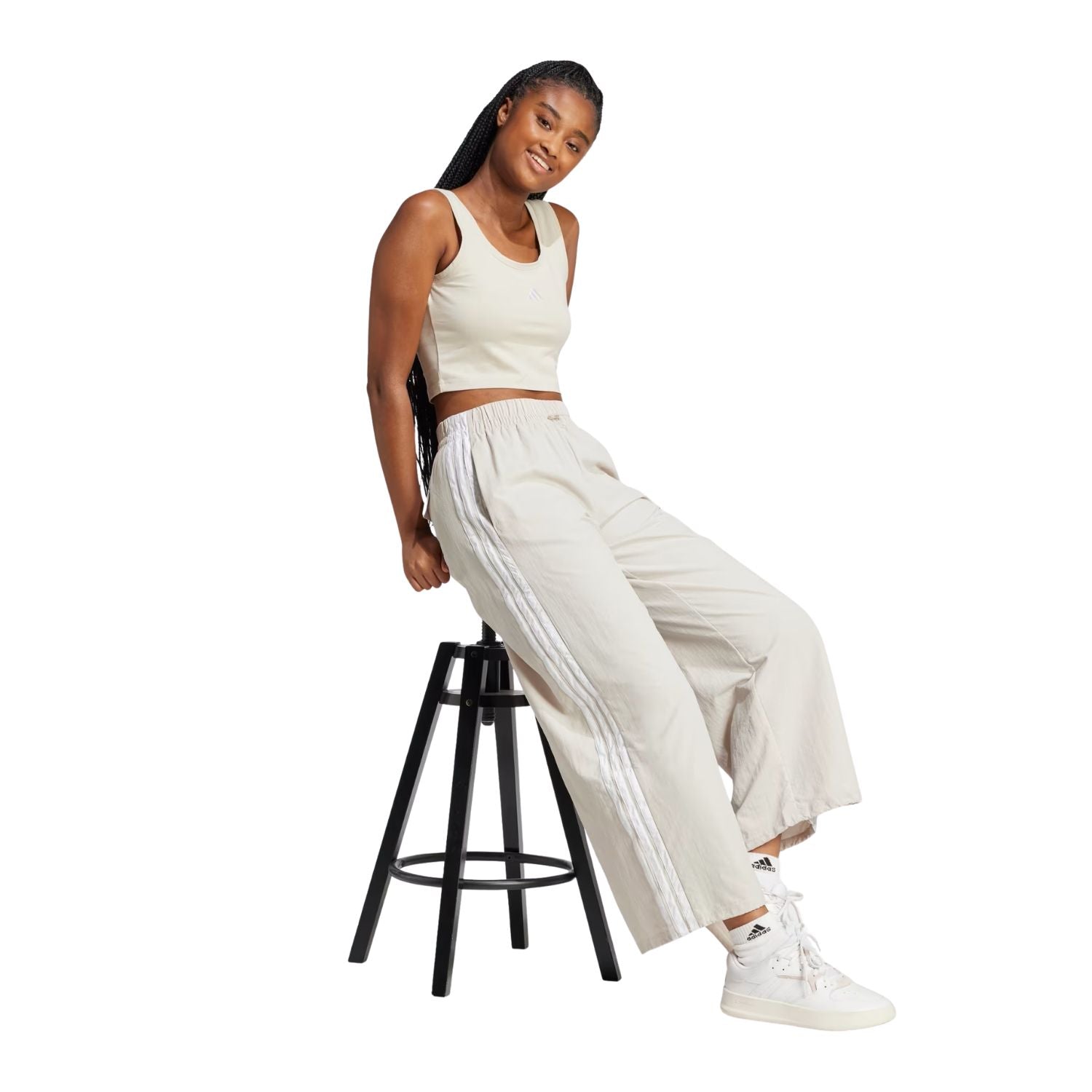 PANTS CASUAL GRIS ADIDAS MUJER