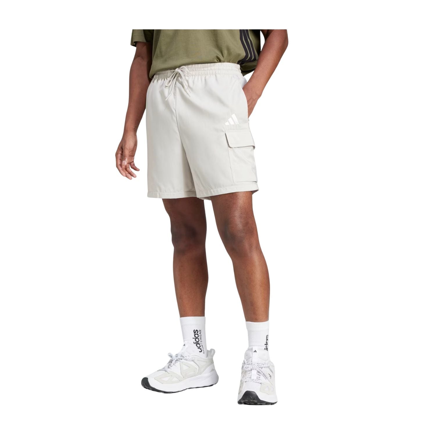 SHORT CASUAL GRIS ADIDAS HOMBRE