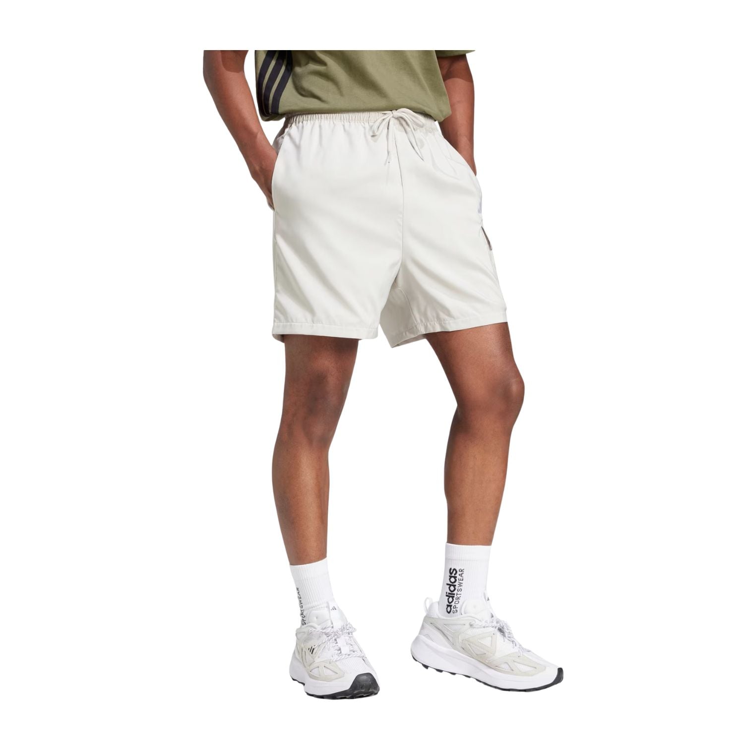 SHORT CASUAL GRIS ADIDAS HOMBRE