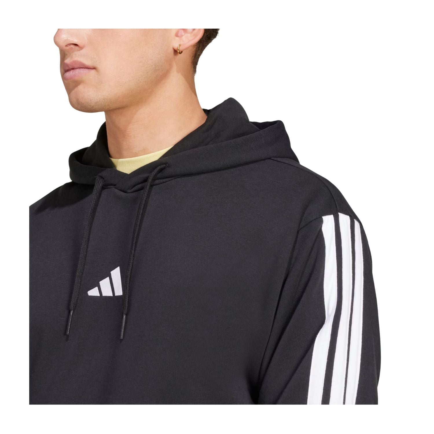 SUDADERA SIN GORRO CASUAL NEGRO ADIDAS HOMBRE