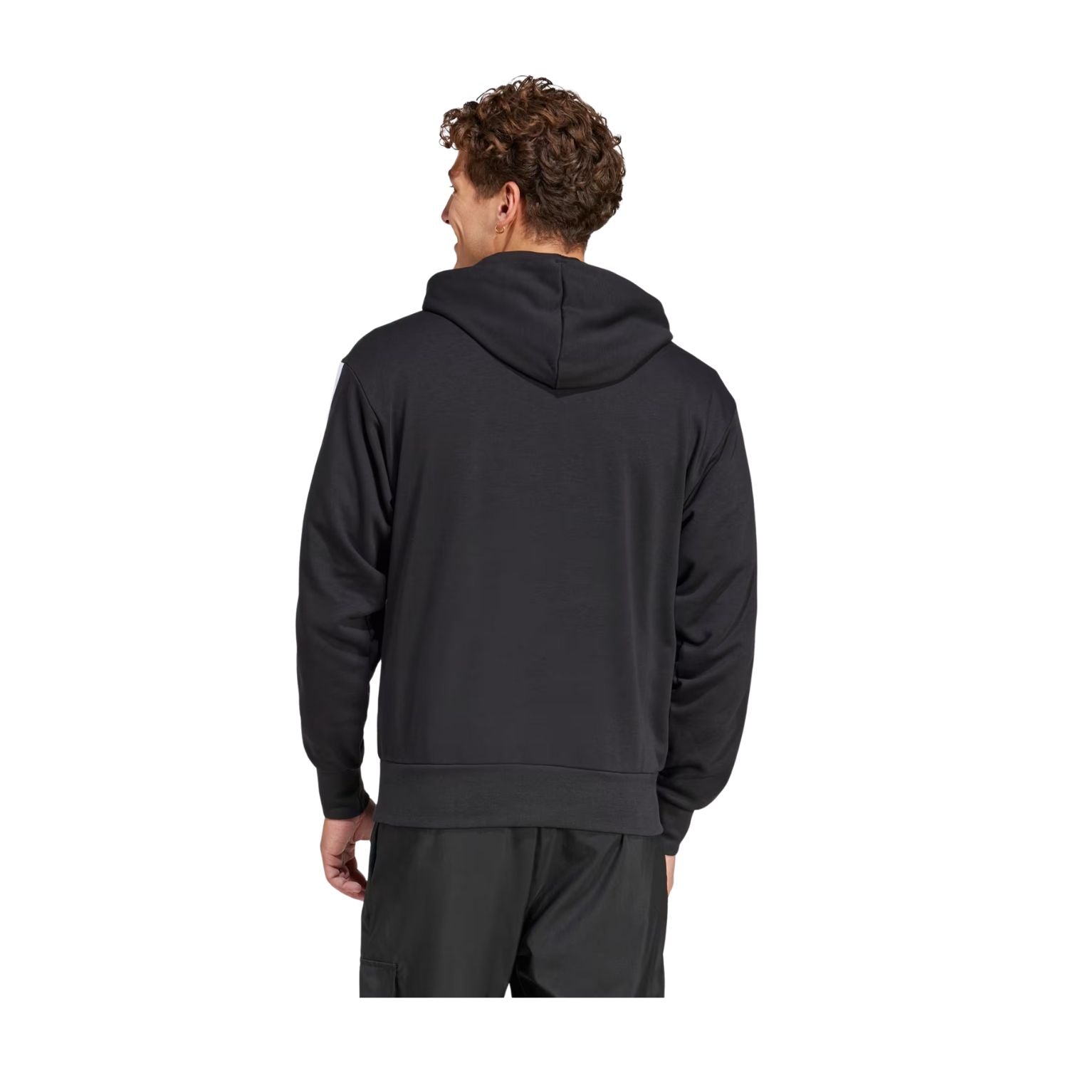 SUDADERA SIN GORRO CASUAL NEGRO ADIDAS HOMBRE
