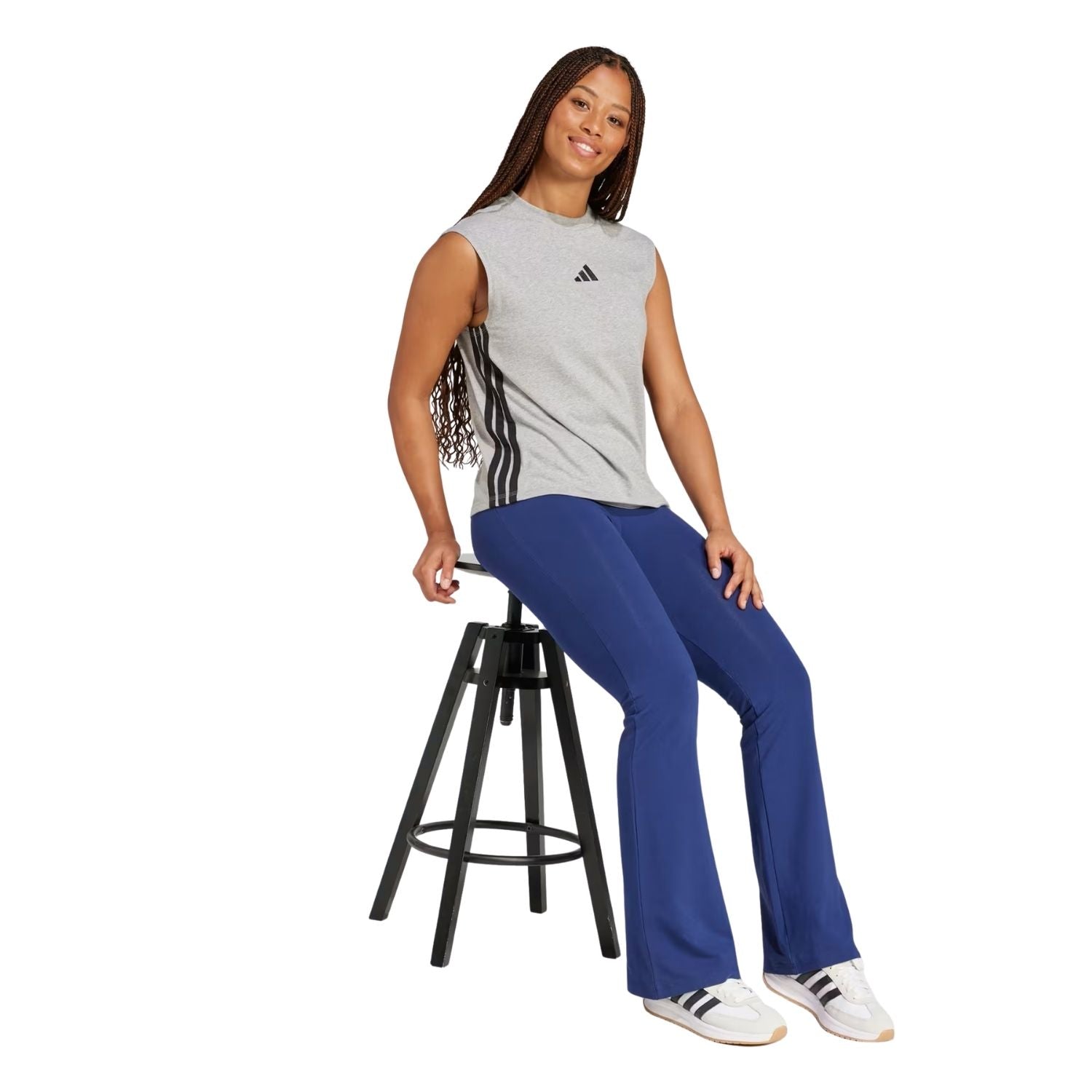 MALLAS CASUAL AZUL ADIDAS MUJER-6