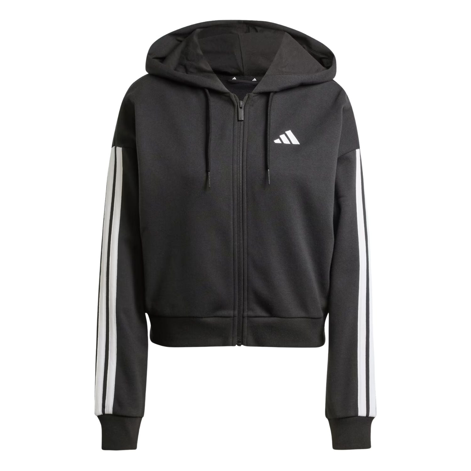 SUDADERA CON GORRO CASUAL NEGRO ADIDAS MUJER