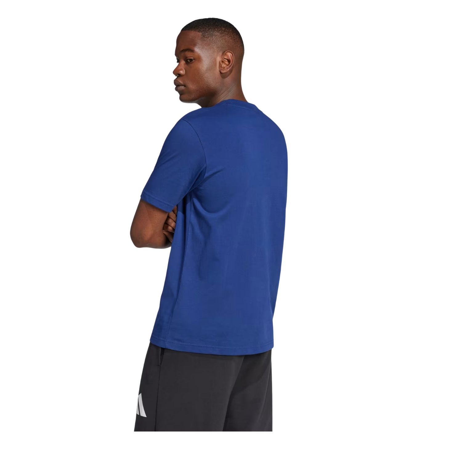 PLAYERA CASUAL AZUL ADIDAS HOMBRE-5