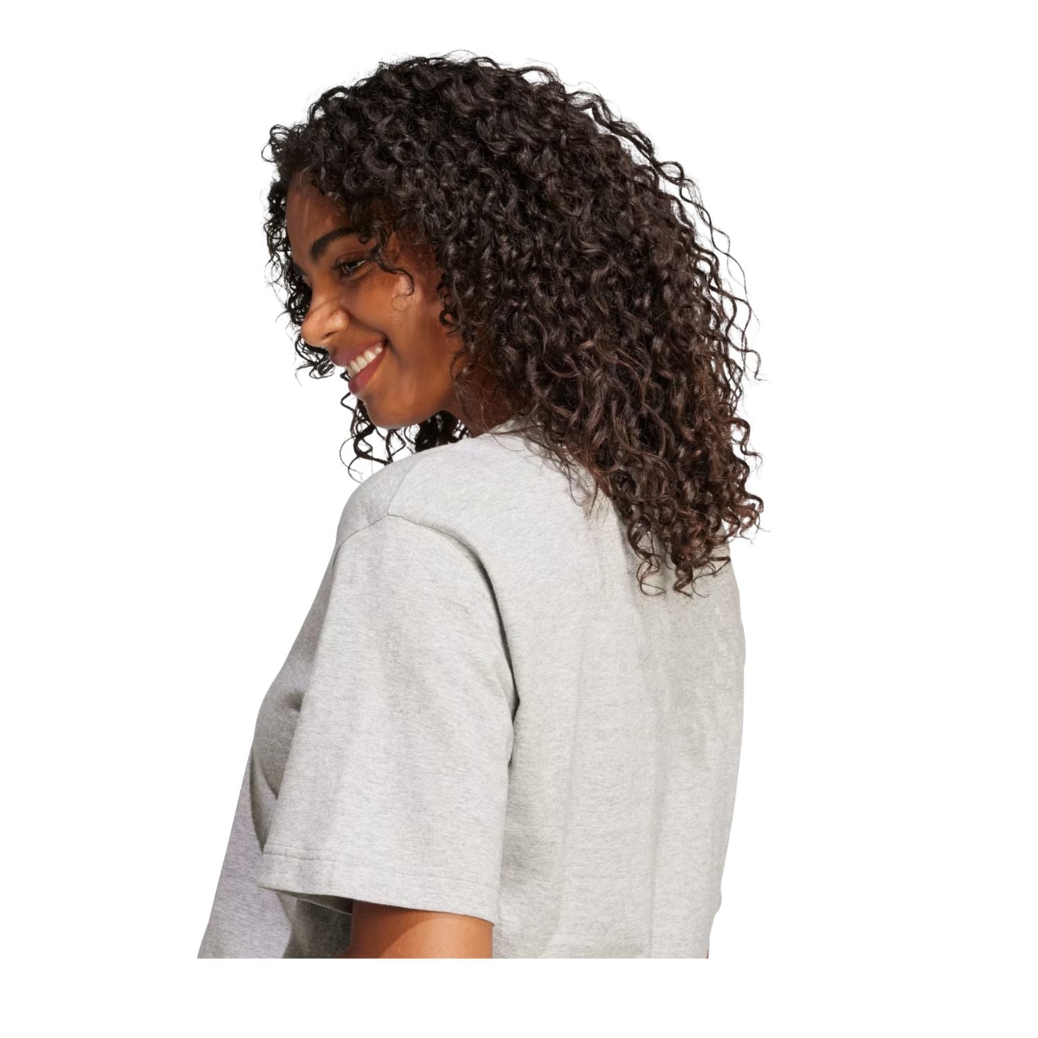 PLAYERA CASUAL GRIS ADIDAS MUJER