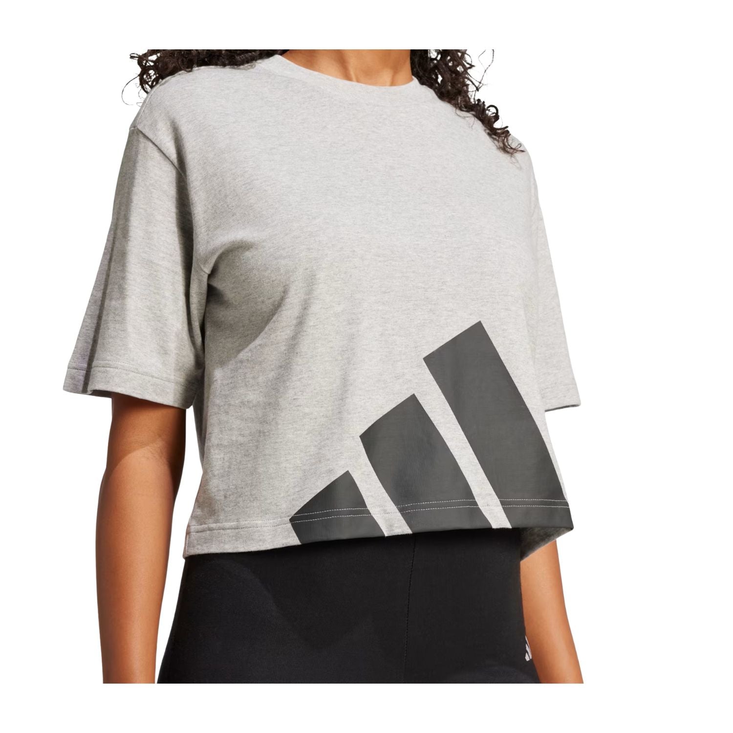 PLAYERA CASUAL GRIS ADIDAS MUJER-3