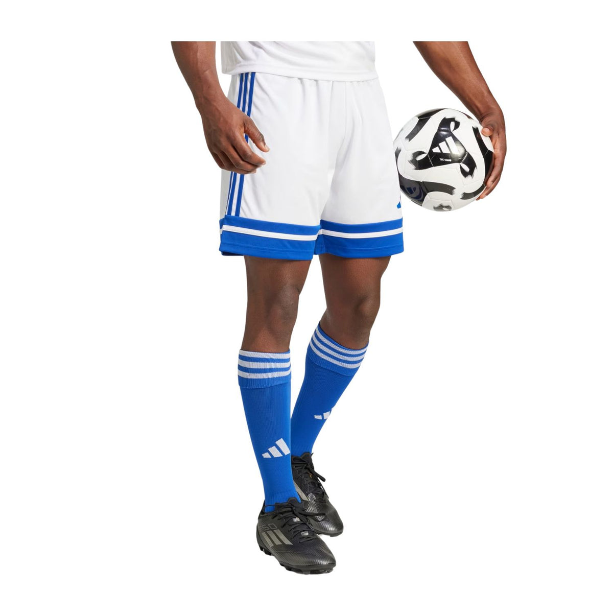 SHORT FUTBOL BLANCO ADIDAS HOMBRE