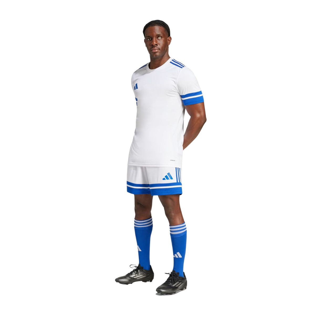 SHORT FUTBOL BLANCO ADIDAS HOMBRE