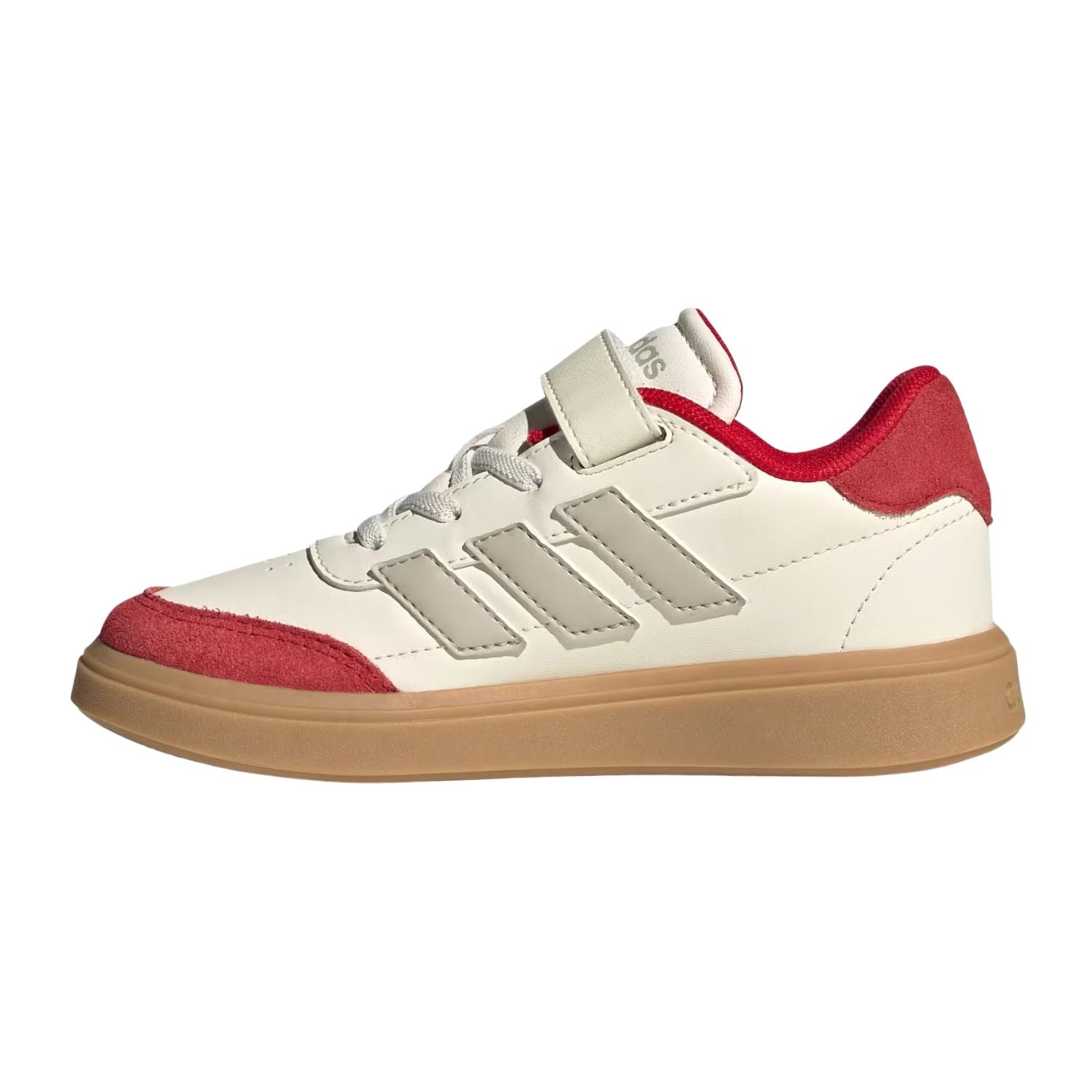 TENIS CASUAL ADIDAS COURTBLOCK CON AGUJETAS ELASTICAS NIÑO
