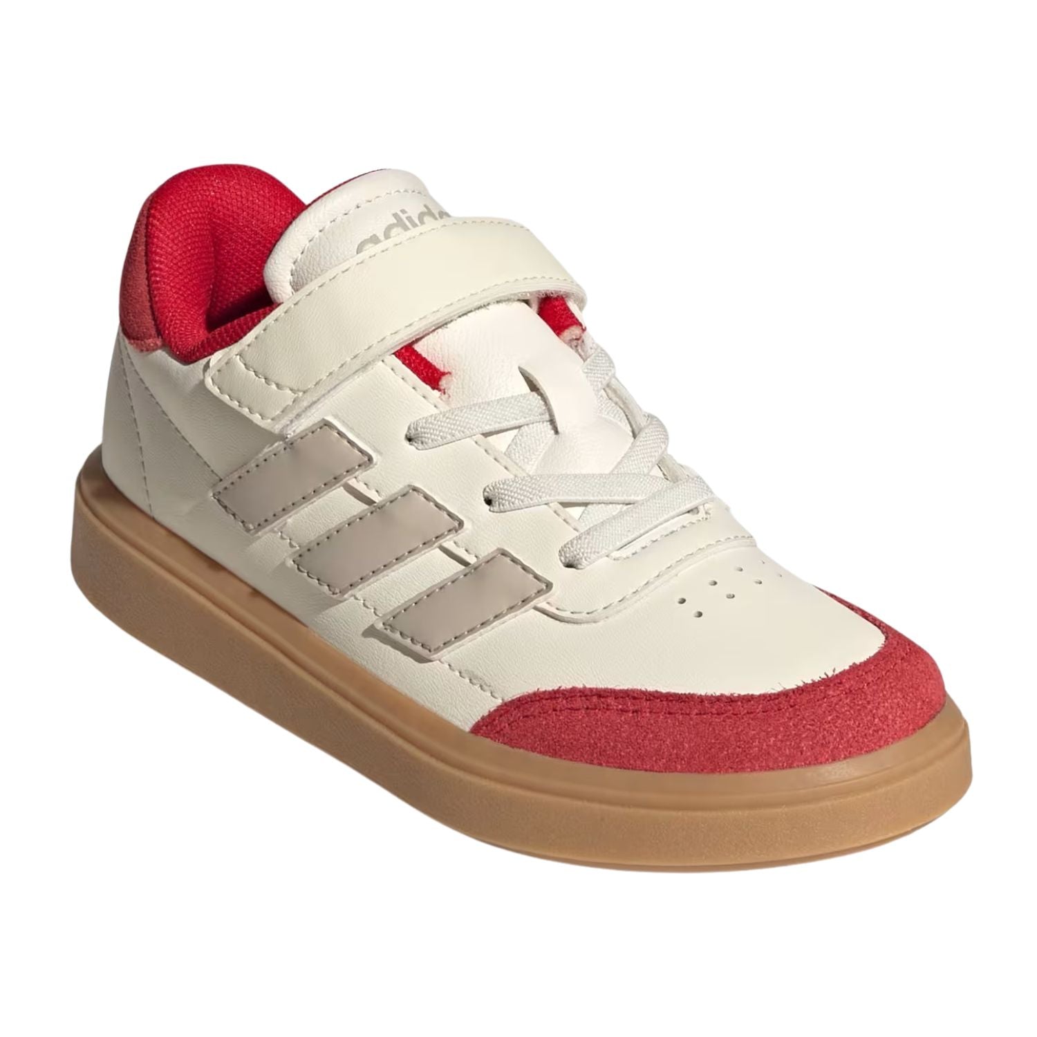 TENIS CASUAL ADIDAS COURTBLOCK CON AGUJETAS ELASTICAS NIÑO