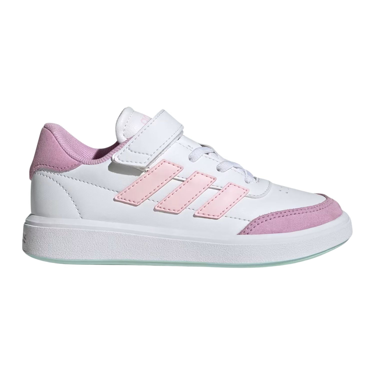 TENIS CASUAL ADIDAS COURTBLOCK CON AGUJETAS ELASTICAS NIÑO
