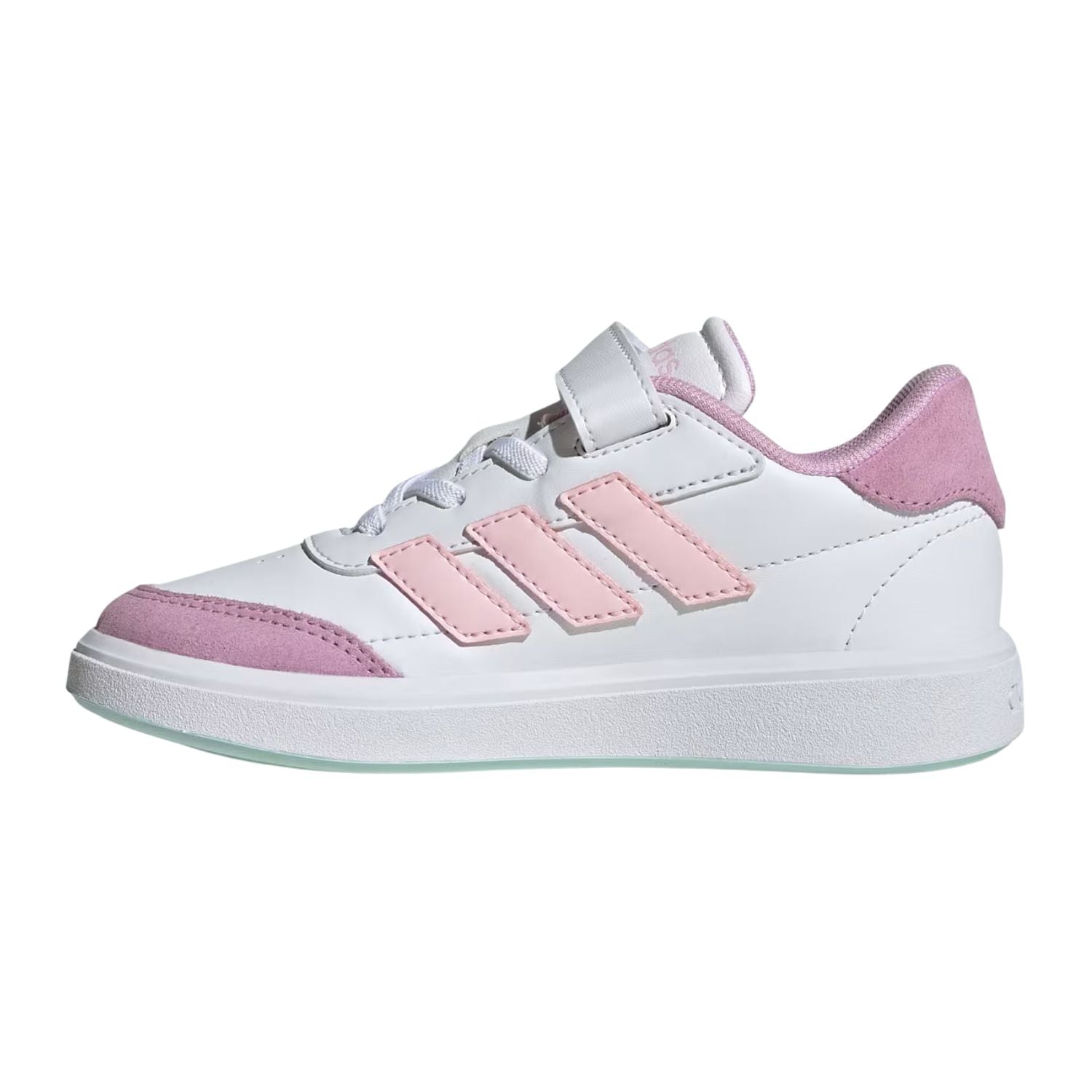 TENIS CASUAL ADIDAS COURTBLOCK CON AGUJETAS ELASTICAS NIÑO