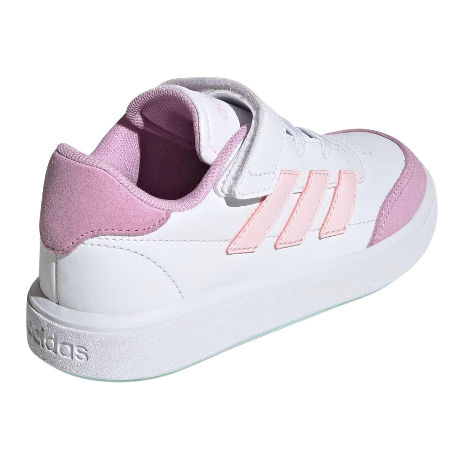 TENIS CASUAL ADIDAS COURTBLOCK CON AGUJETAS ELASTICAS NIÑO
