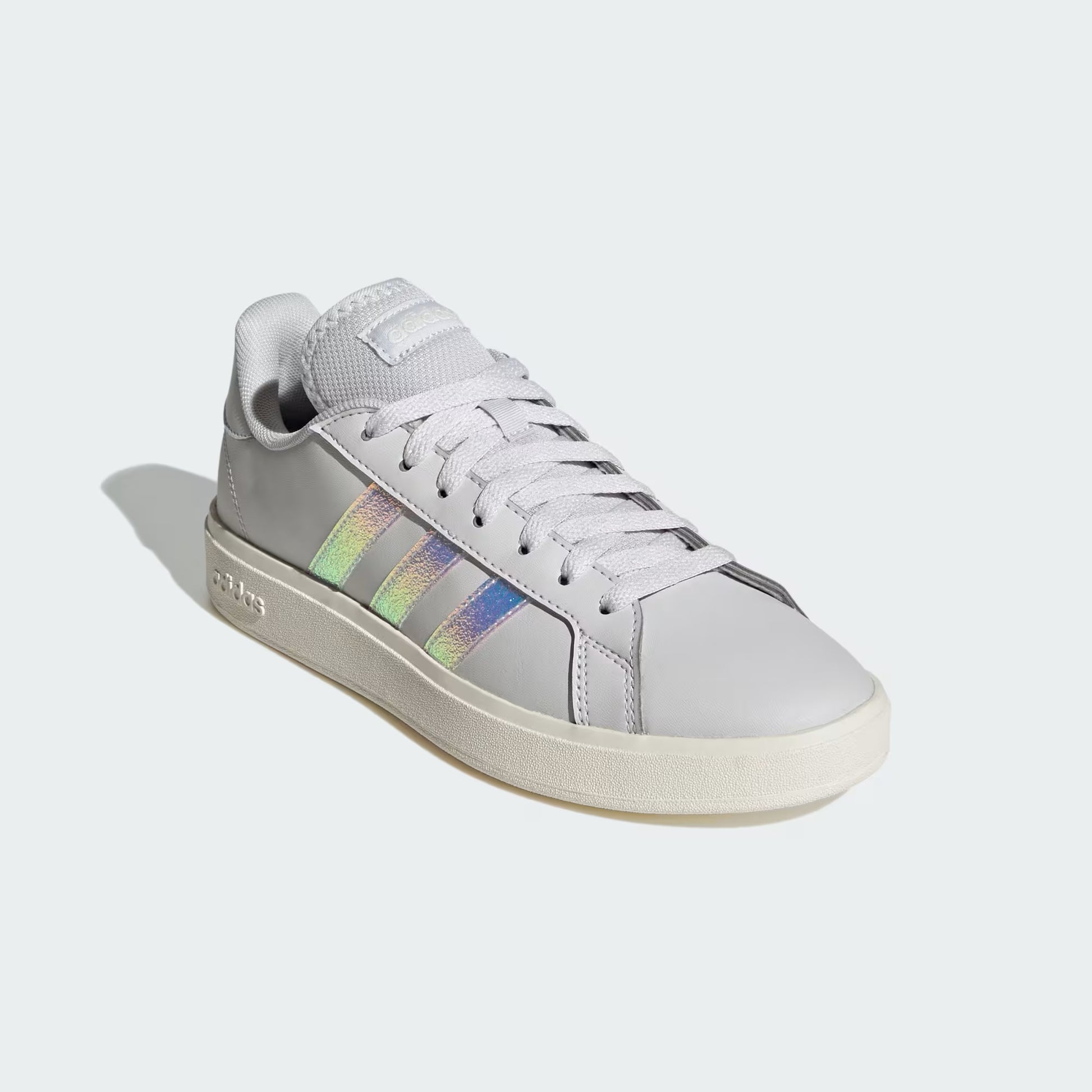 TENIS CASUAL GRIS ADIDAS MUJER-3