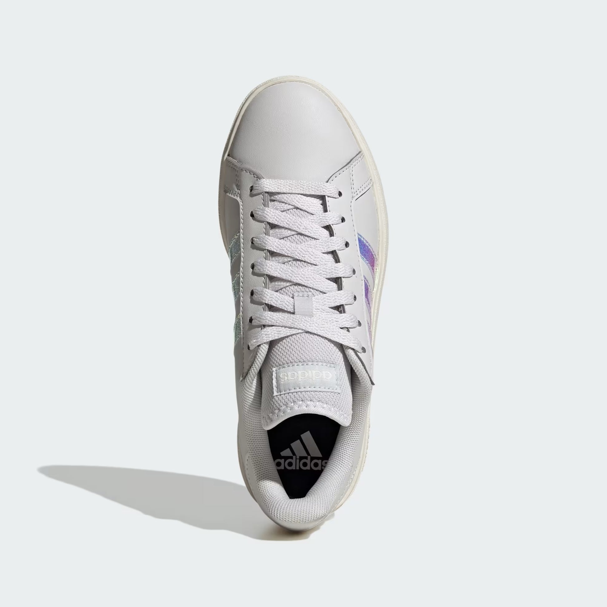 TENIS CASUAL GRIS ADIDAS MUJER-5