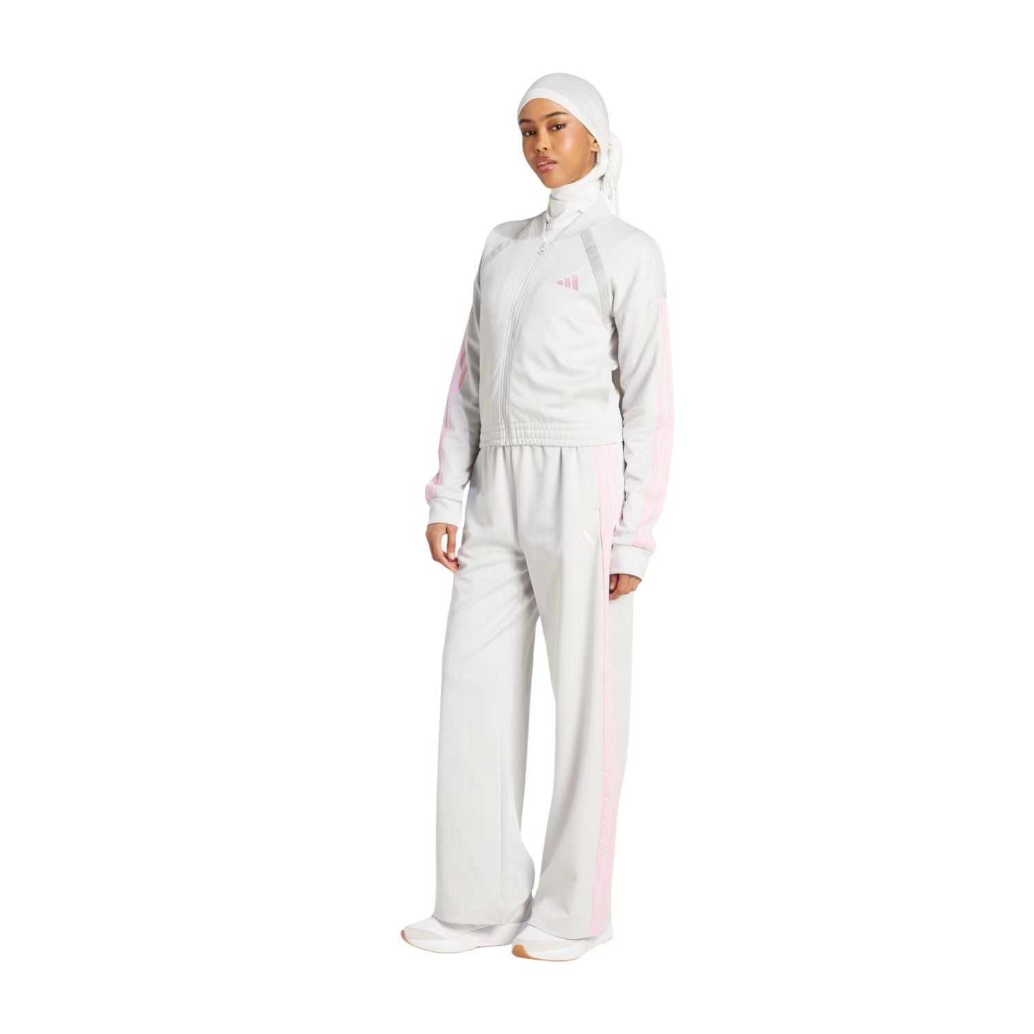 TRAJE DEPORTIVO CASUAL GRIS ADIDAS MUJER-4
